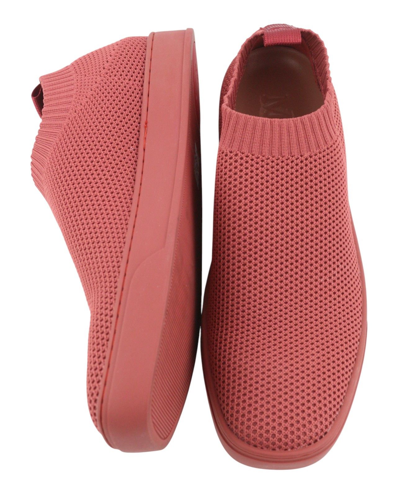 MAX&Co. EU38 Brick Red Textured Slip On Square Sole Sneakers 88723 Size US 7 / IT 37 - 6 Thumbnail