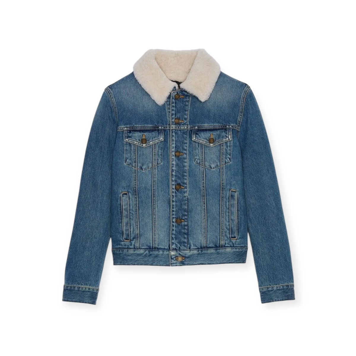 Saint Laurent Paris Saint Laurent JACKET WITH SHEARLING Size US S / EU 44-46 / 1 - 1 Thumbnail