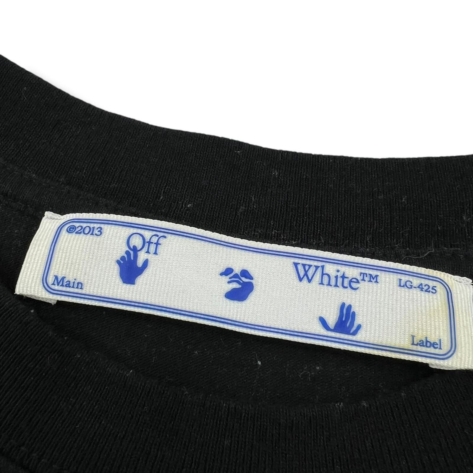 Off-White Off-White Yellow Caravaggio Black T Shirt Size US M / EU 48-50 / 2 - 4 Thumbnail