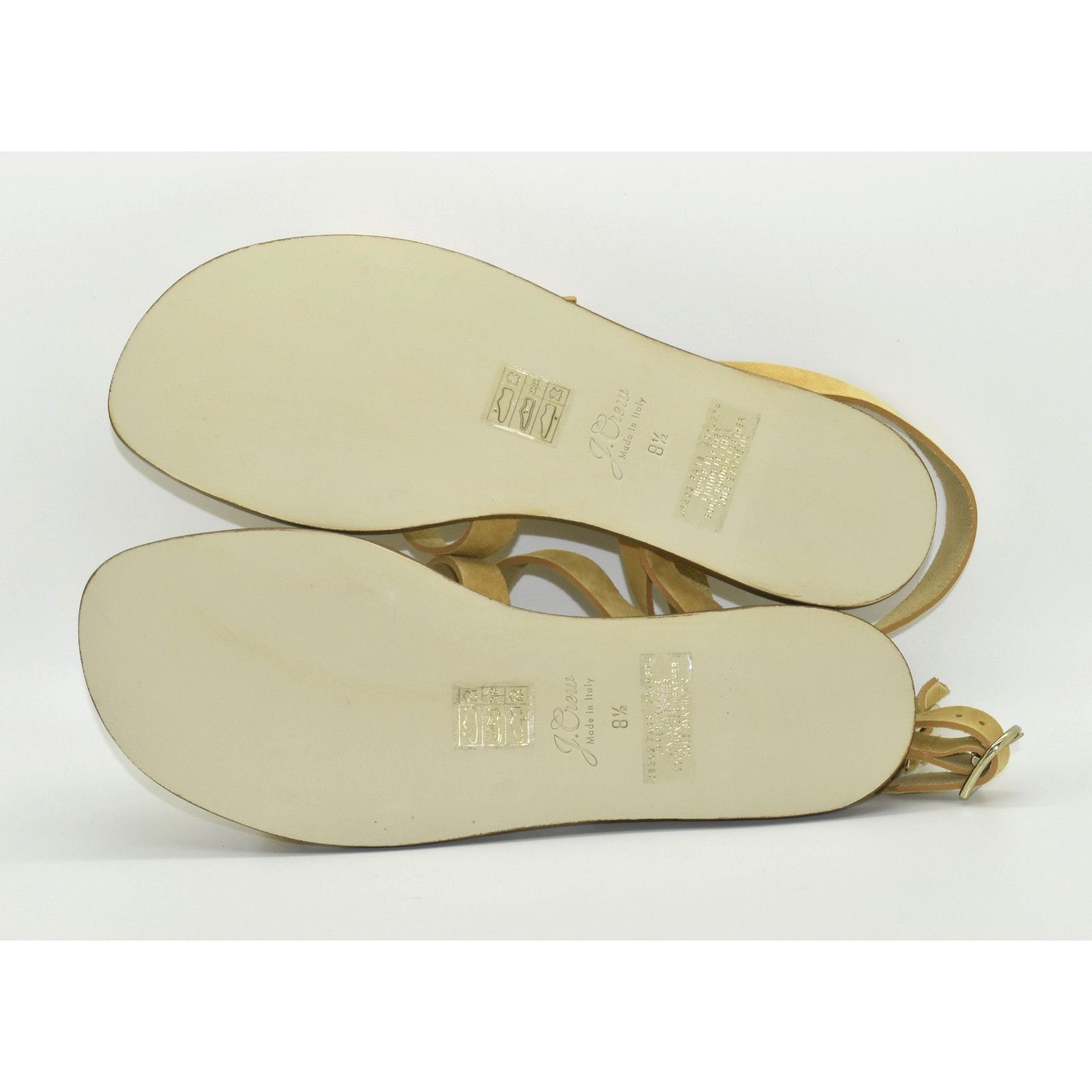 J.Crew J CREW Aria Suede Leather Buckle Strappy Flat Sandals Sz 8.5 Size US 8.5 / IT 38.5 - 3 Thumbnail