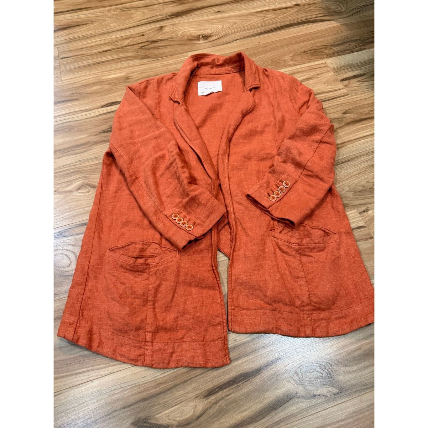 Anthropologie Anthropologie Vintage Washed Linen blend Blazer oversized bo Size M / US 6-8 / IT 42-44 - 10 Thumbnail