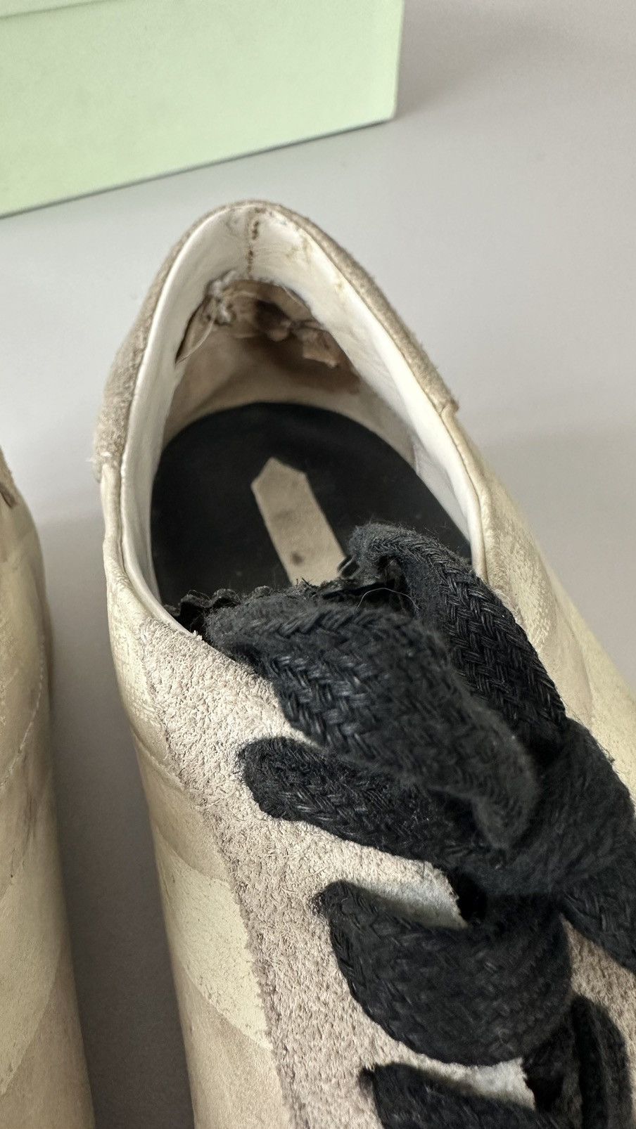 Leather × Off-White Baskets Off-White Size US 9 / EU 42 - 10 Thumbnail