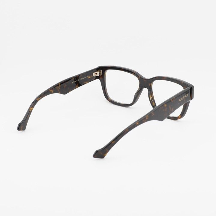 Gucci Gucci GG1428O 005 Square Eyeglasses - Havana 55mm Size ONE SIZE - 4 Thumbnail
