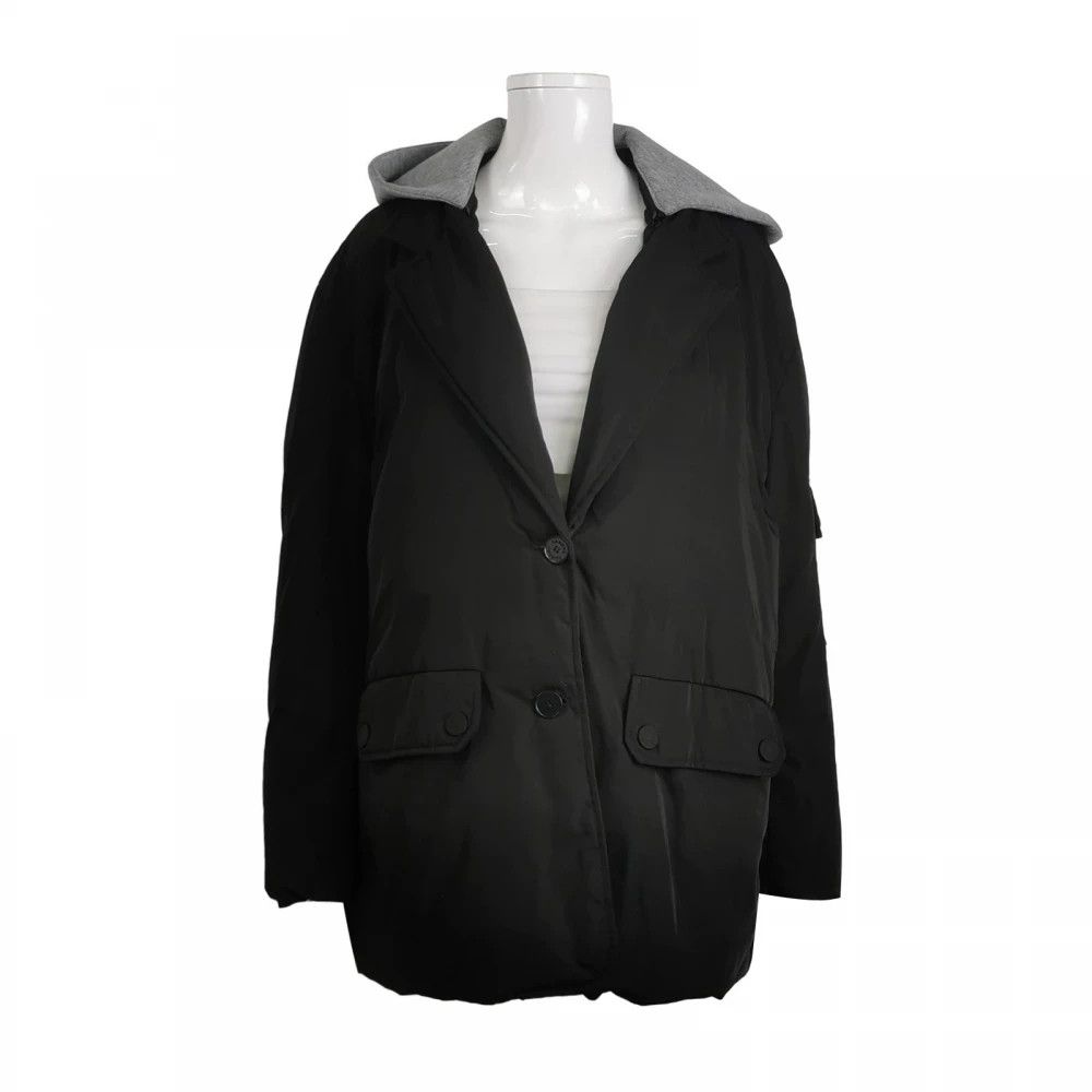 Sandro Sandro Color-Block Hooded Cotton Coat Size US M / EU 48-50 / 2 - 1 Thumbnail
