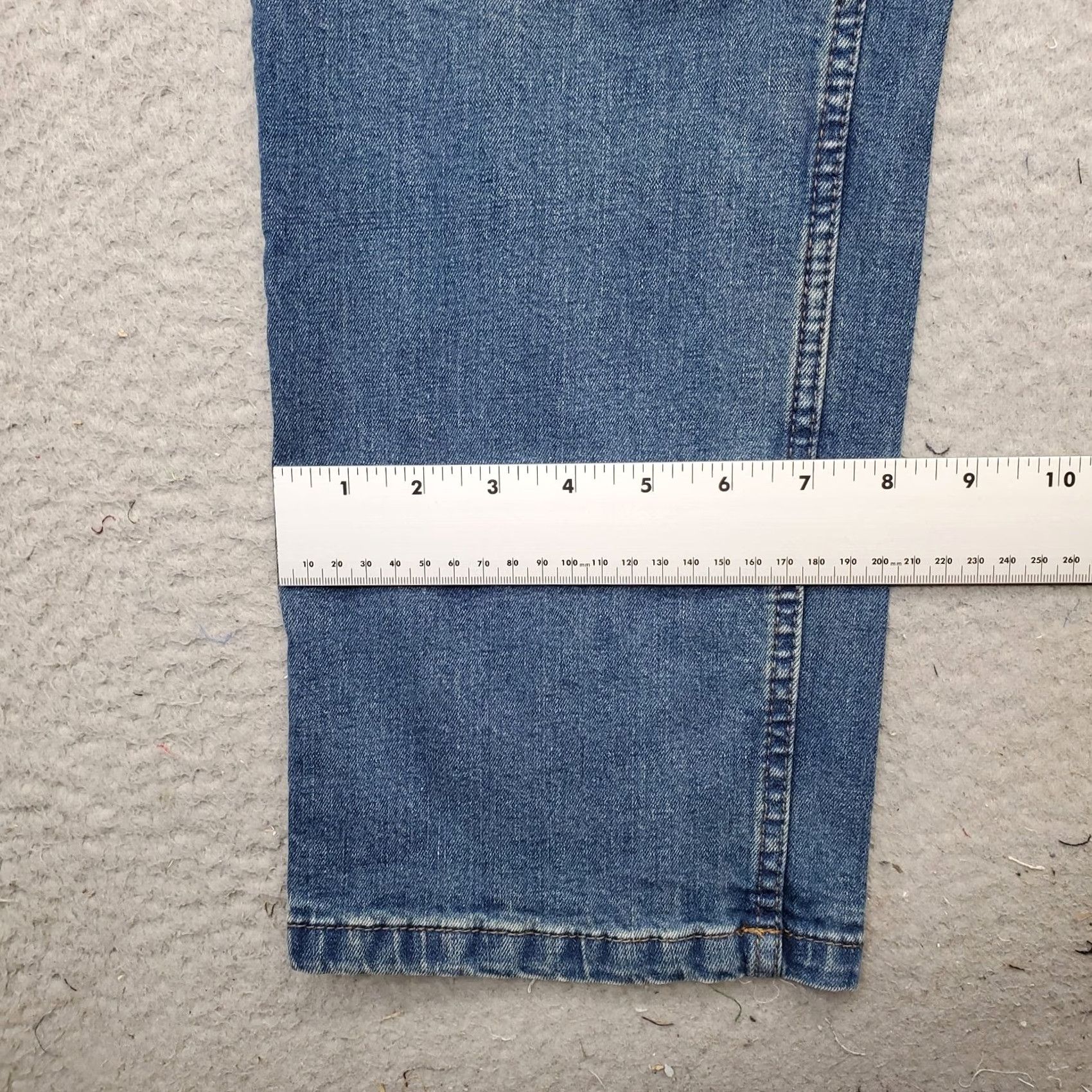 Vintage Stitches Jeans Mens 40x32 Blue Denim Slim Straight Leg 5-Pocket Wear Blue Calcium Shirt Size US 40 / EU 56 - 5 Thumbnail