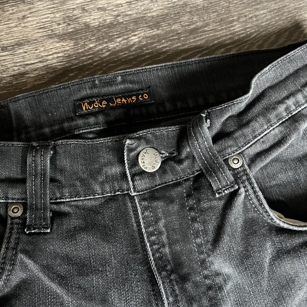 Nudie Jeans Nudie Jeans Lean Dean Dry Cold Black Denim 30x34 Skinny Fit Size US 30 / EU 46 - 8 Thumbnail