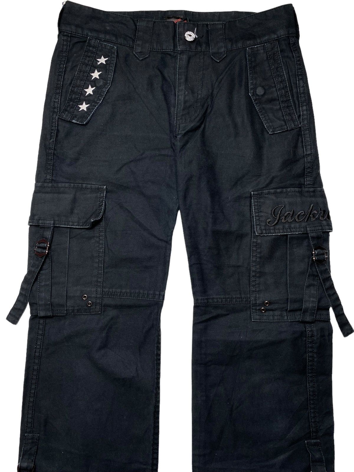 14th Addiction 2000s Jackrose x Collars - Bondage Cargo Pants Size US 29 - 3 Thumbnail