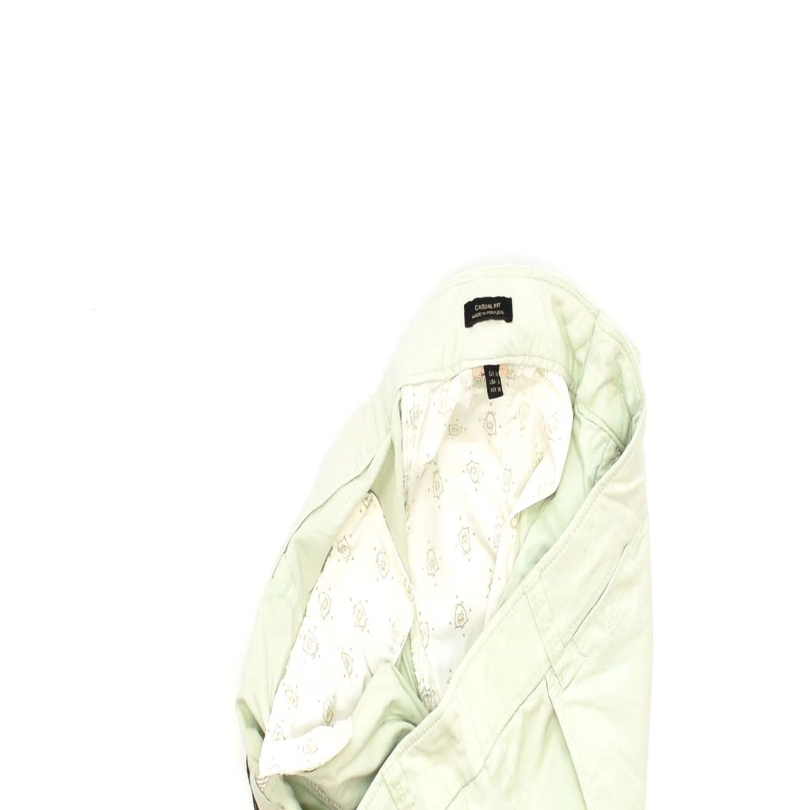 Massimo Dutti MASSIMO DUTTI Womens Casual Trousers Green Cotton Medium EU 38 W30 L27 Size 32" / US 10 / IT 46 - 3 Thumbnail