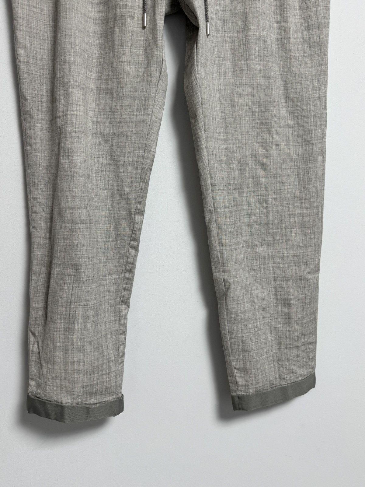 Fabiana Filippi Fabiana Filippi Womens Merino Wool Pants Drawstring Trousers Size 30" / US 8 / IT 44 - 3 Thumbnail