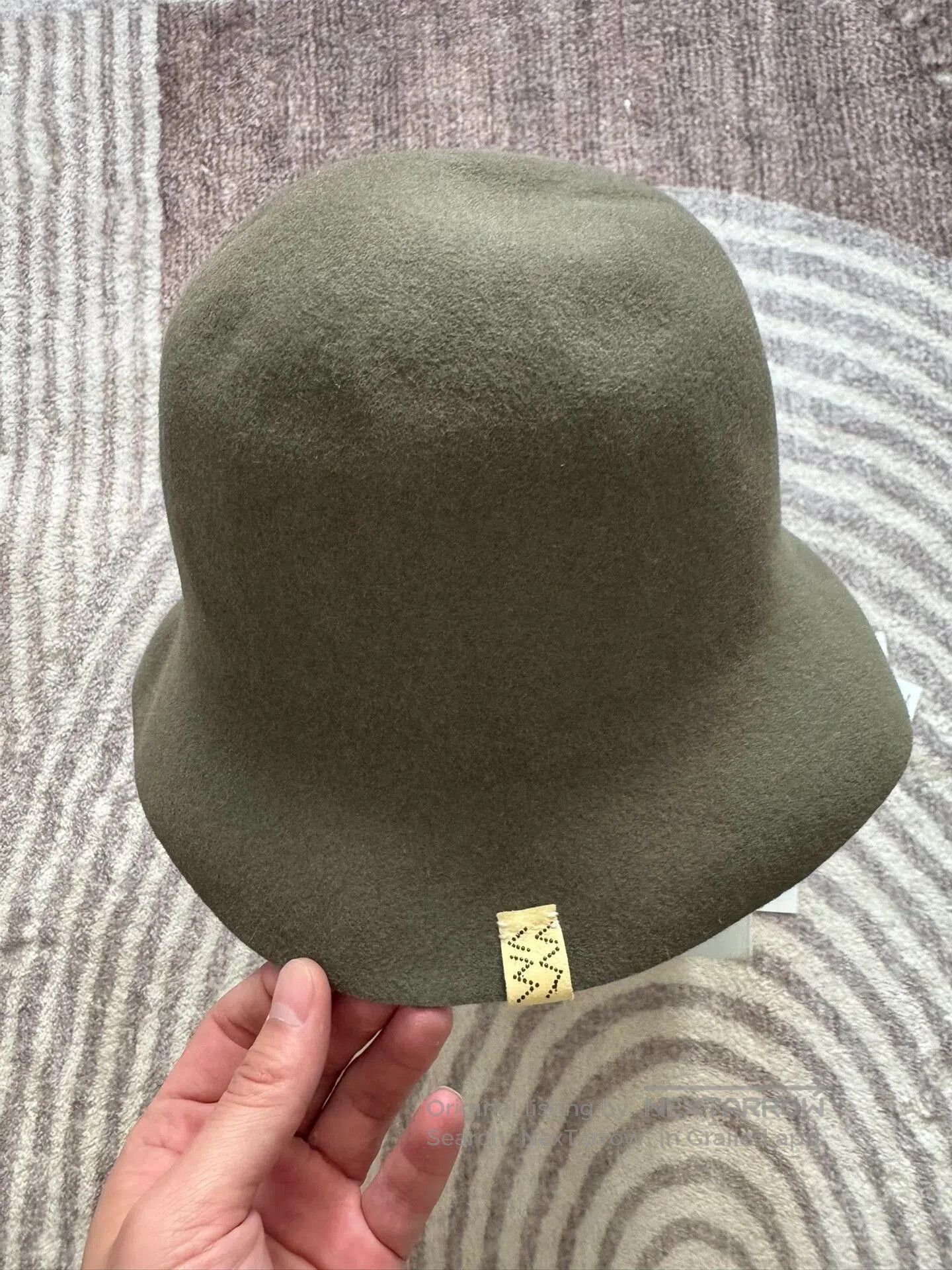 visvim laureate hat in dark brown.
