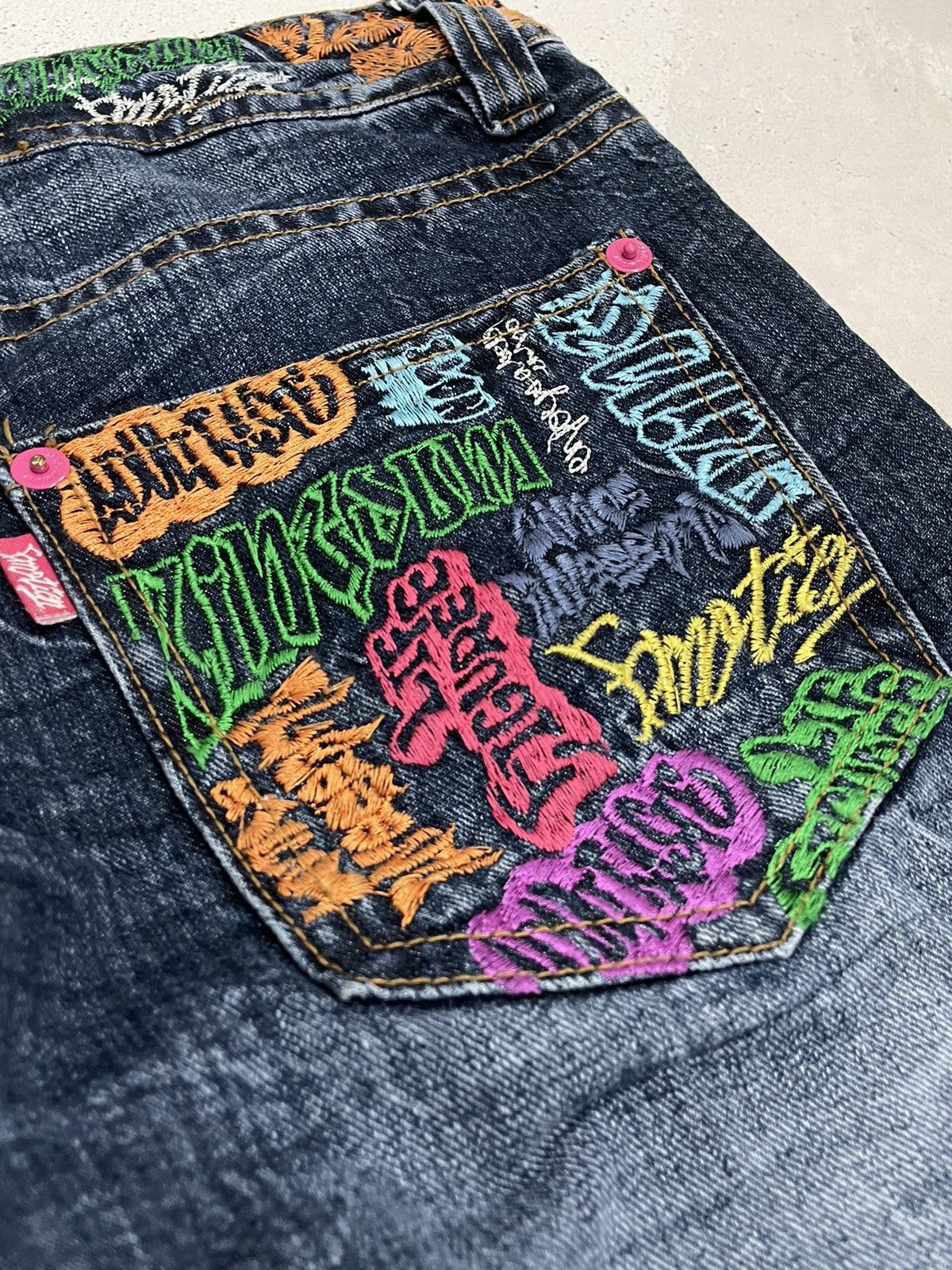 14th Addiction Y2K Embroidery Graffiti Hip Hop 2000’s Style Size US 30 / EU 46 - 16 Thumbnail