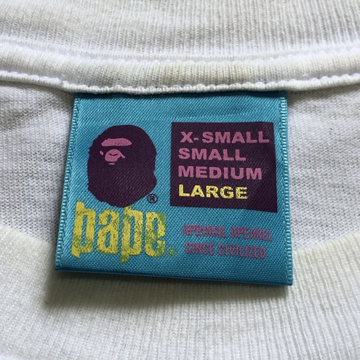 Bape Bape Sta Logo Tee Size US L / EU 52-54 / 3 - 6 Thumbnail