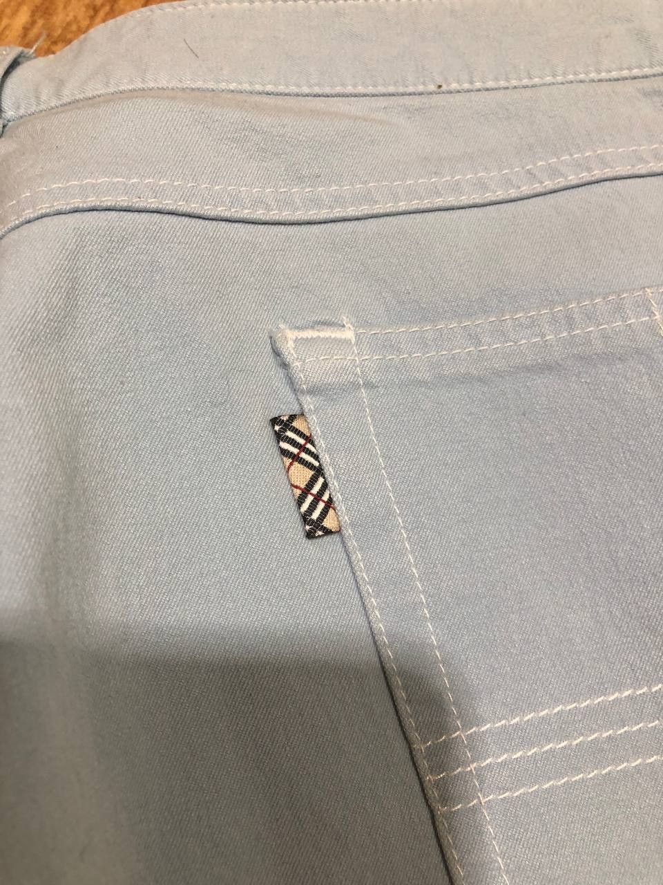 Burberry RARE Baby blue Luxury Burberry London DENIM PANTS Size US 34 / EU 50 - 5 Thumbnail