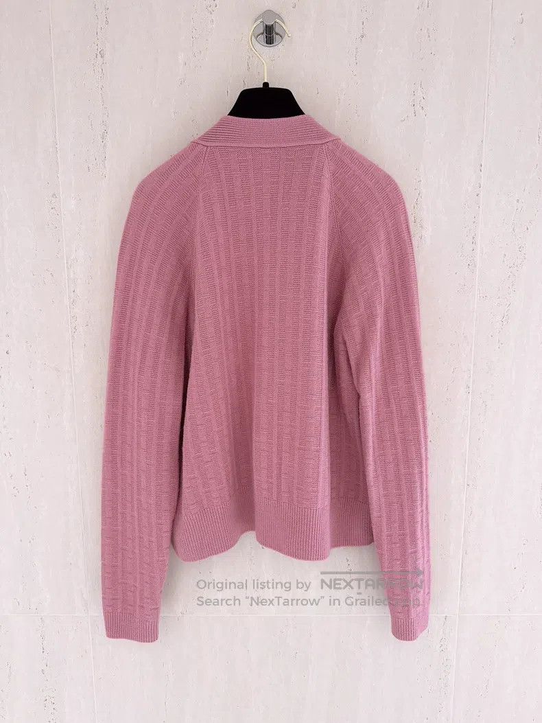 Hermes Hermes Fuchsia Sheep Wool Knit Cardigan Size XS / US 0-2 / IT 36-38 - 2 Thumbnail