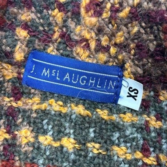 J.McLaughlin J. McLaughlin Womens Wool Alpaca Blend Tweed Jacket Full Zip Collar Coat Multicolor XS Size XS / US 0-2 / IT 36-38 - 5 Thumbnail