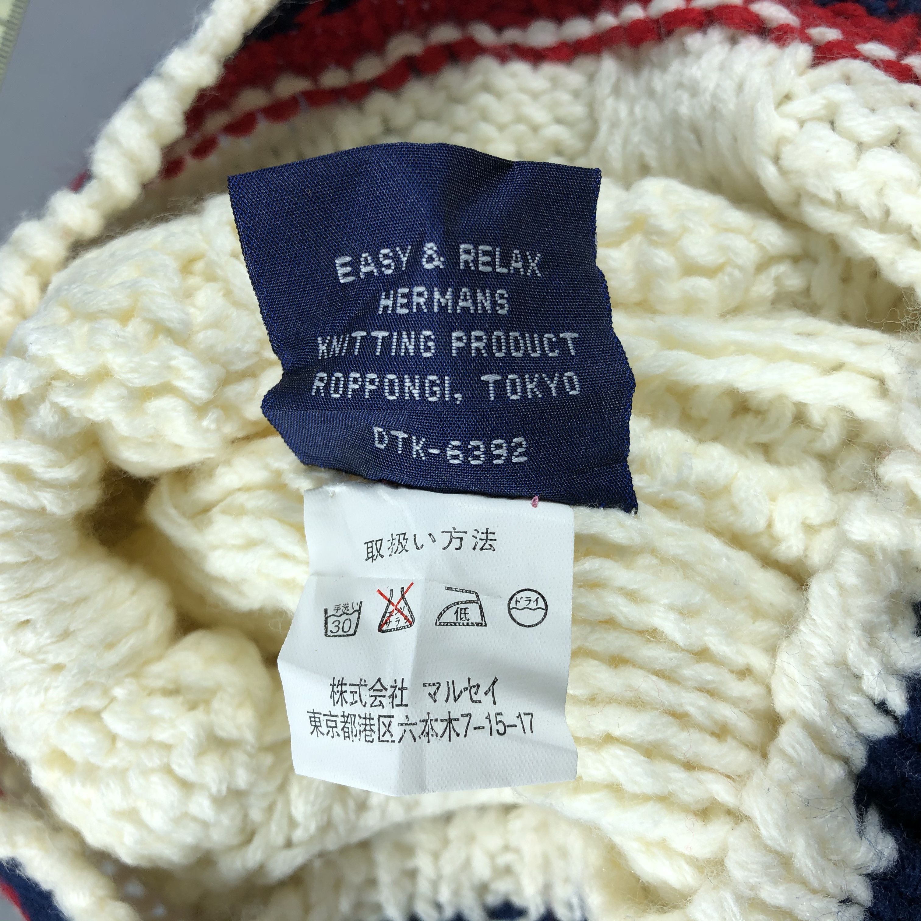 Japanese Brand × Vintage LDS Cable Knit Beanie Snow Hat Snow Cap -D974 Size ONE SIZE - 5 Thumbnail
