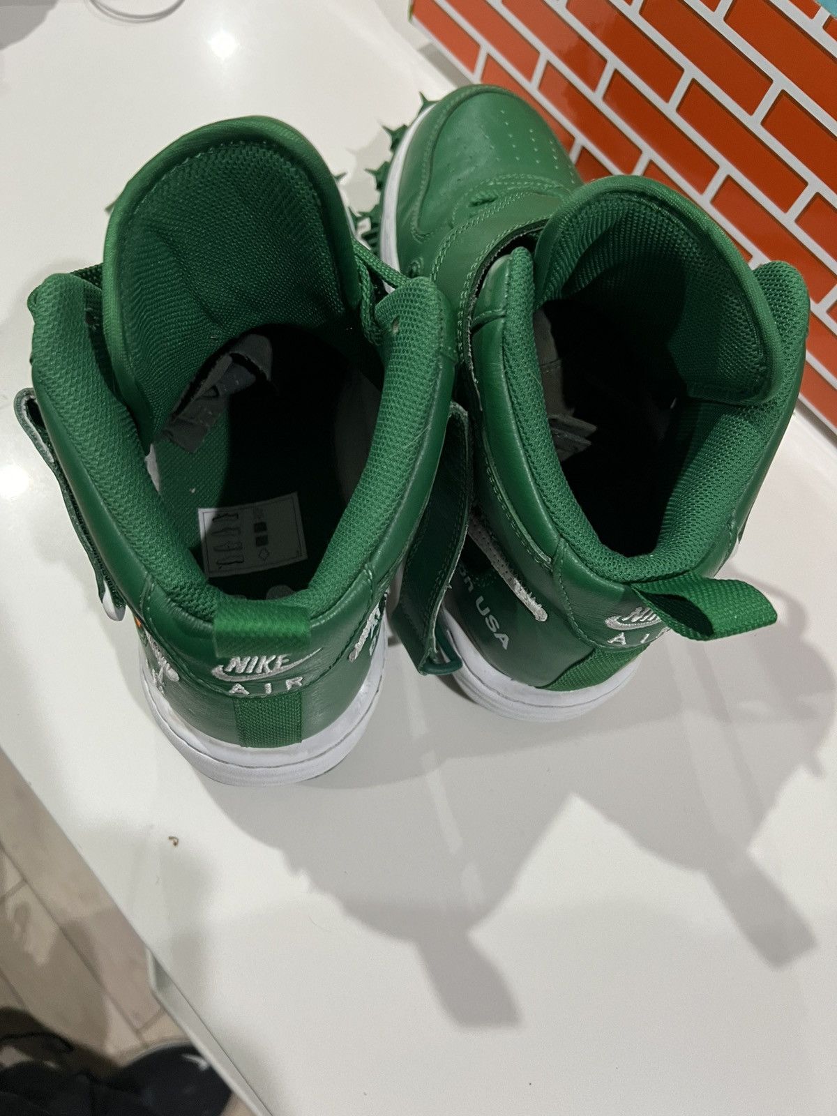 Nike × Off-White × Virgil Abloh Off-White Nike Air Force 1 Mid SP LTHR pine green Size US 9 / EU 42 - 16 Thumbnail