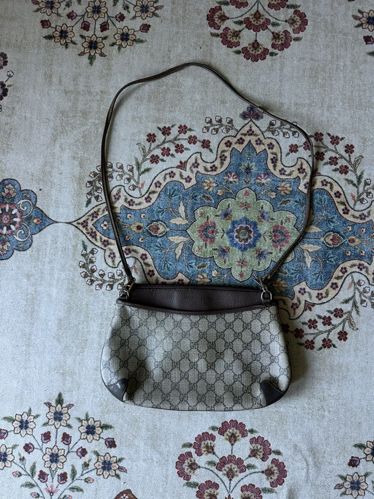 Gucci Vintage GUCCI GG Supreme Web Sherry Line Shoulder Bag Size ONE SIZE - 15 Thumbnail