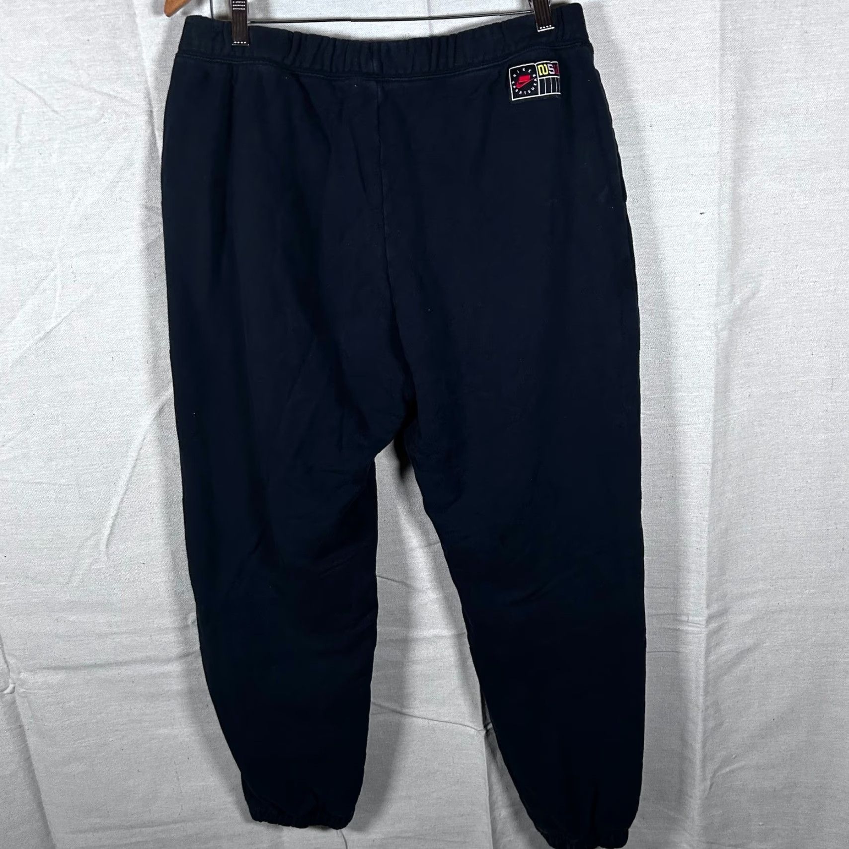 Nike Nike Sportswear Mens Black Fleece Jogger Sweatpants NSW Logo Large Size US 33 - 2 Thumbnail