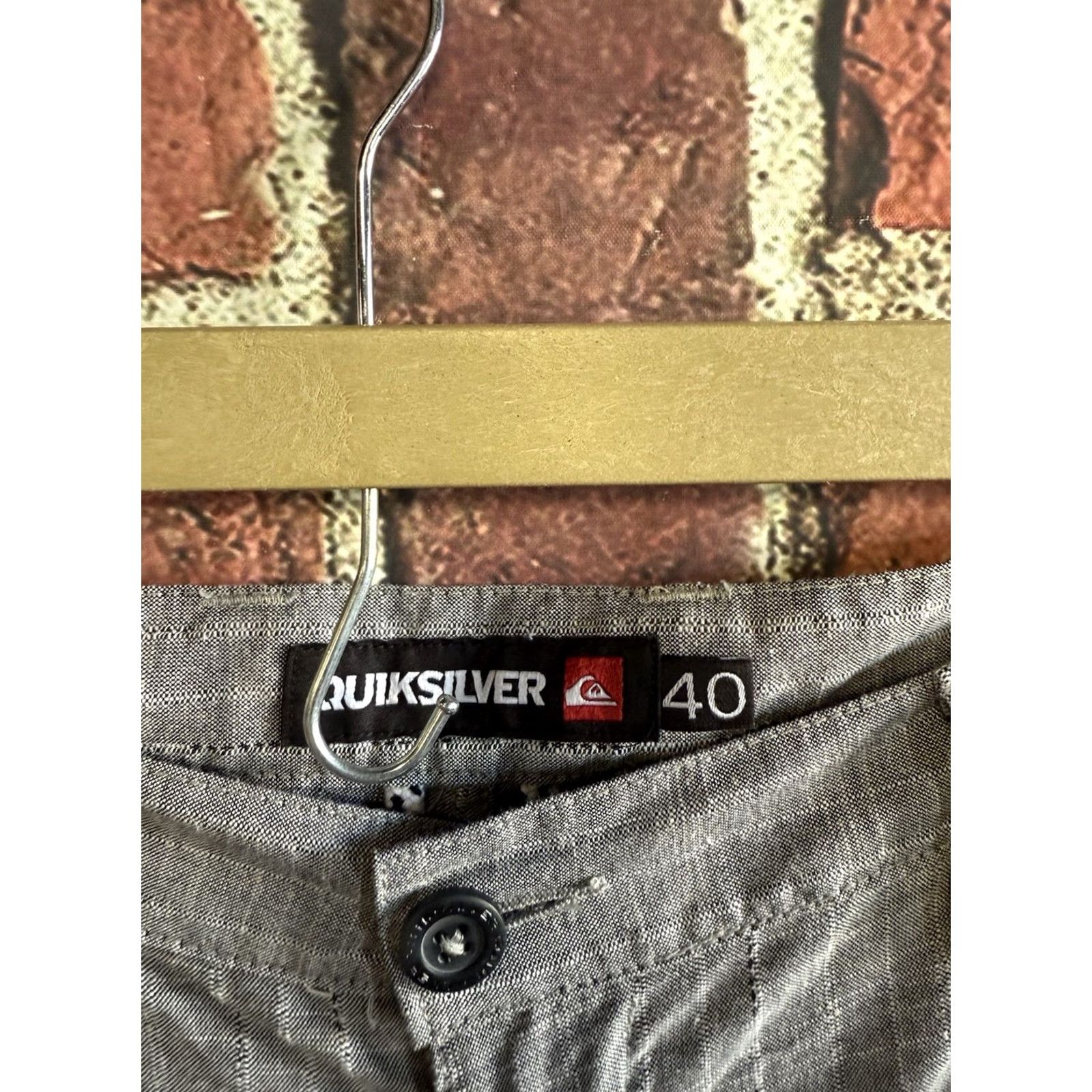 Quiksilver Quiksilver Mens Gray Chino Plaid Shorts 40 Regular Active Y2K Men’s Shorts Plaid Gray 40 Mens Size US 40 / EU 56 - 3 Thumbnail