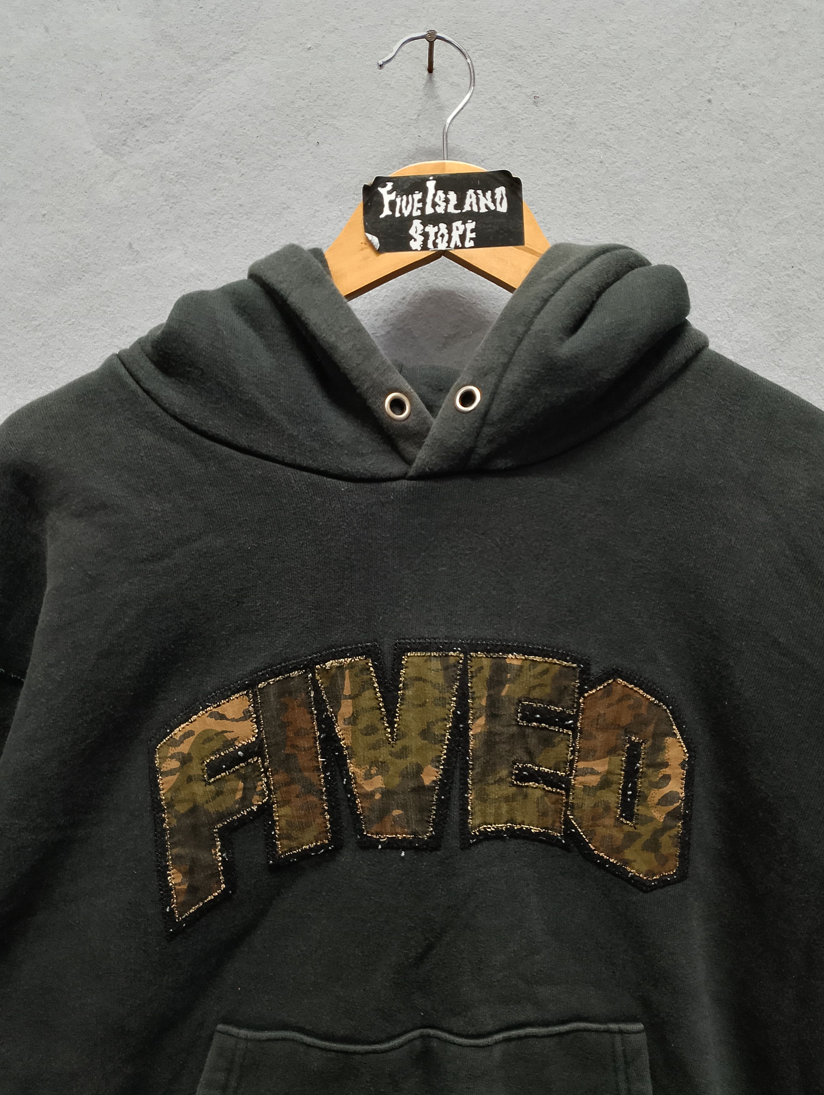 Japanese Brand Vintage 00s DUPPIES FIVE O Camo Hoodie Made in Japan Size US XL / EU 56 / 4 - 5 Thumbnail