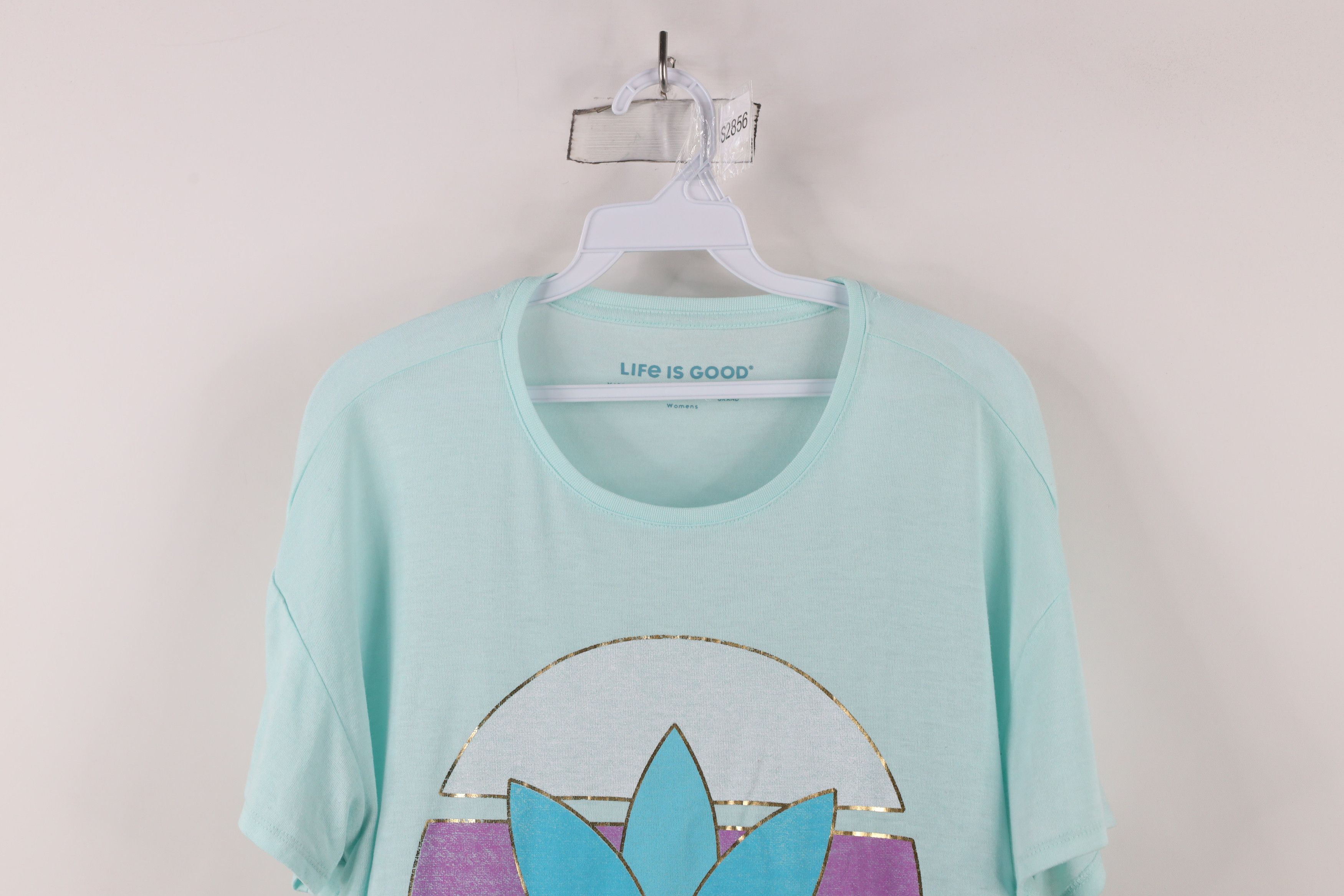 Life is Good × Vintage Life Is Good Spell Flower of Life Knit Short Sleeve T-Shirt Size L / US 10 / IT 46 - 2 Thumbnail