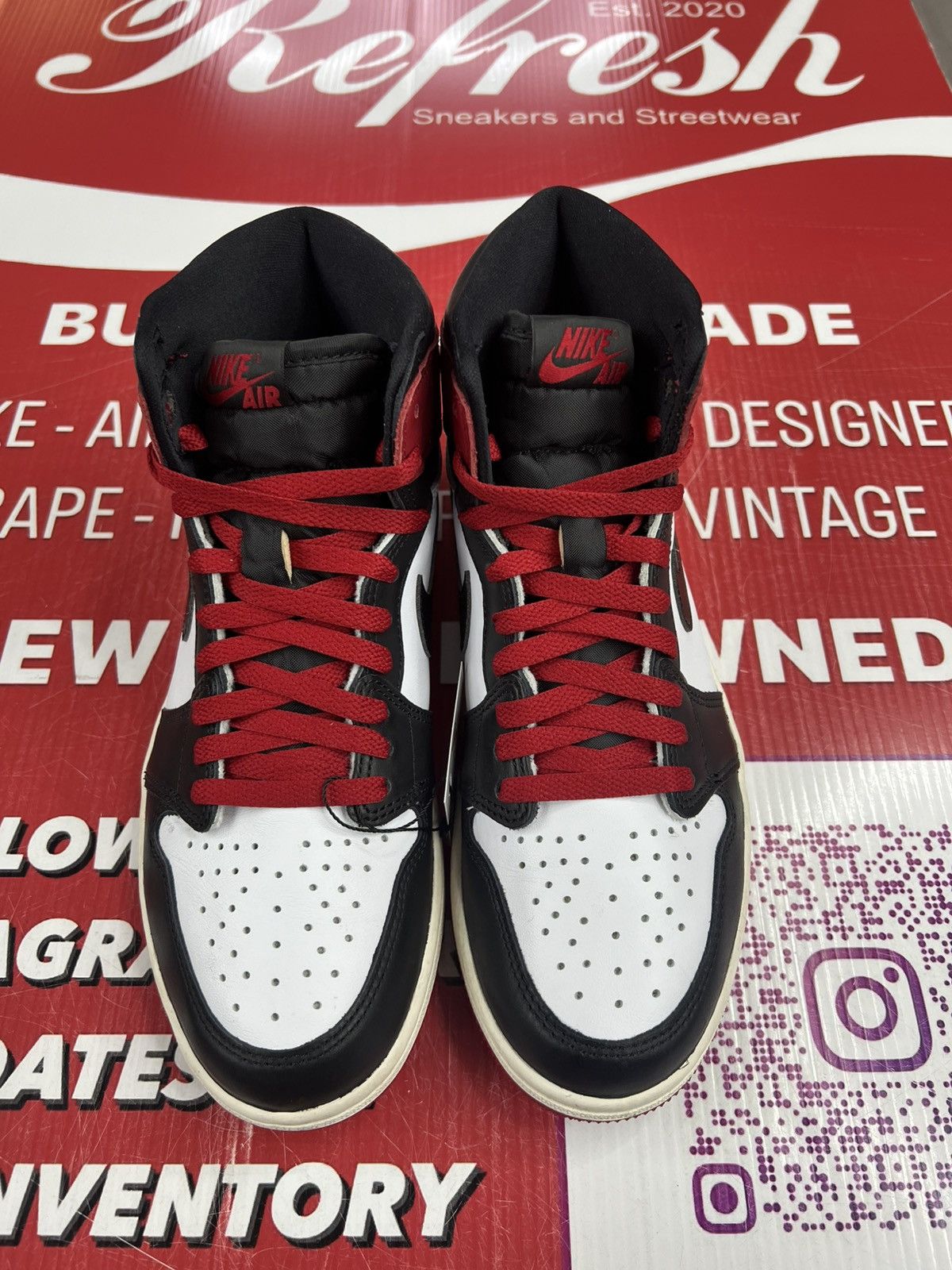 Jordan Brand Air Jordan 1 Black Toe Reimagined Size 8 Size US 8 / EU 41 - 4 Thumbnail