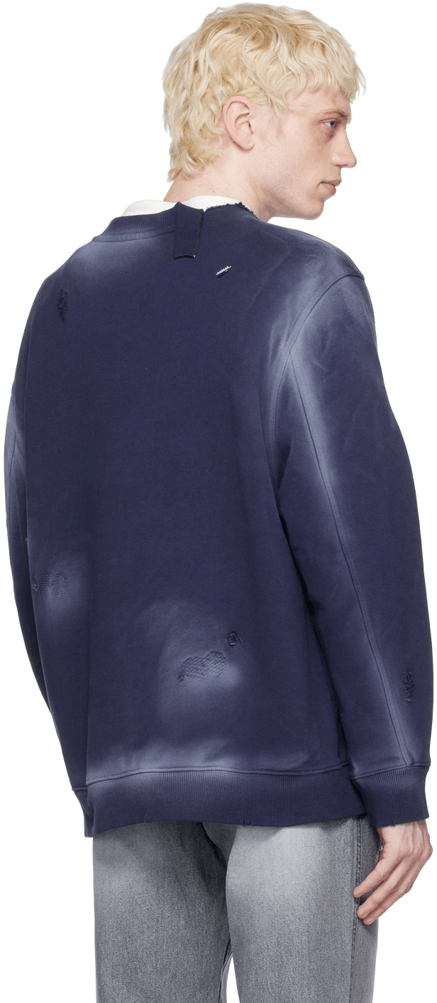 Ader Error ADER ERROR Navy Sollec Sweatshirt Size US M / EU 48-50 / 2 - 2 Thumbnail