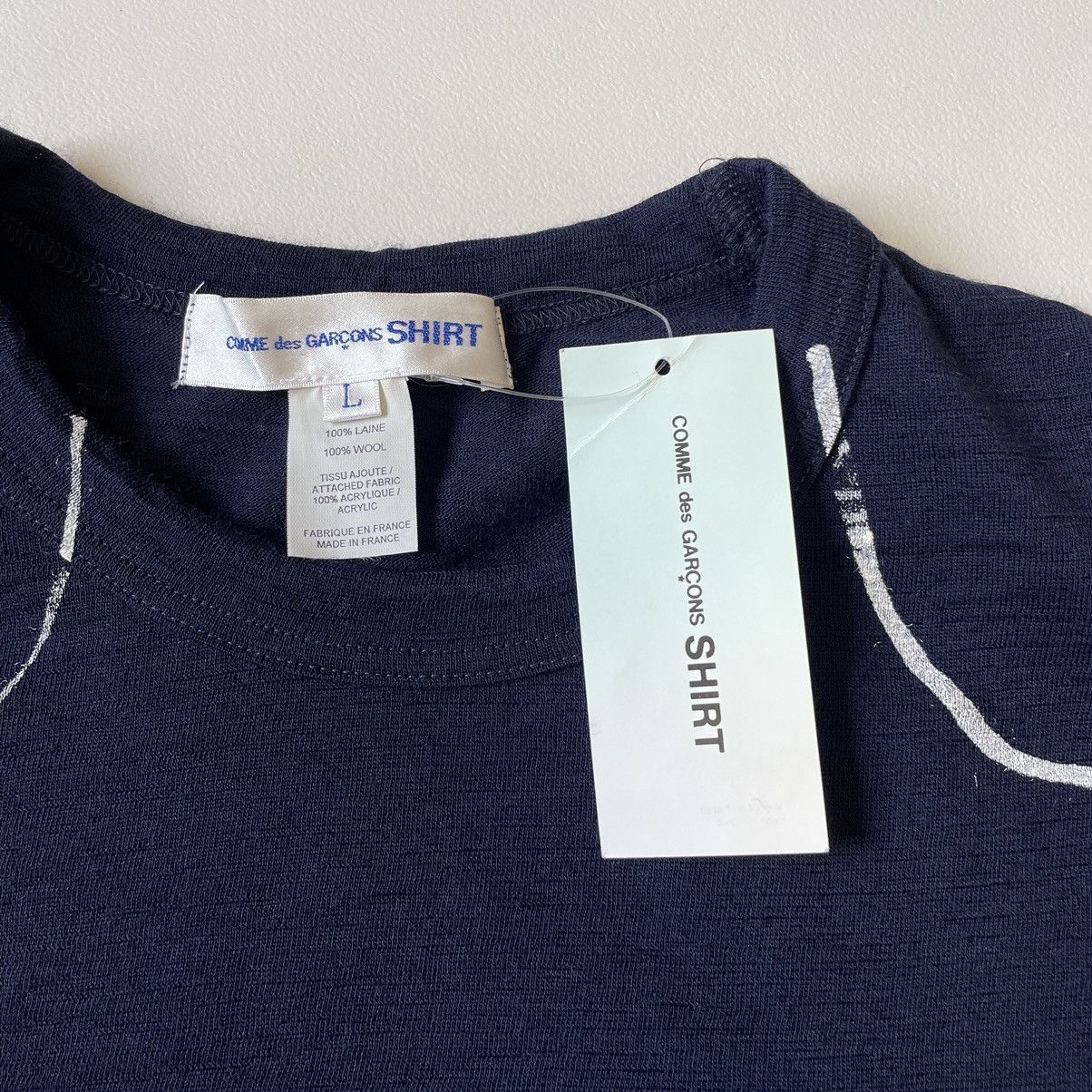 Comme des Garcons Bird + Hand Print Wool Sweater Size US M / EU 48-50 / 2 - 3 Thumbnail