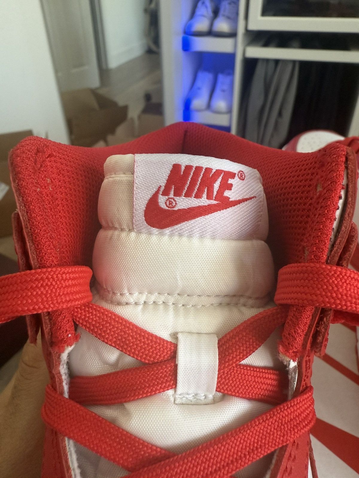 Nike Nike Dunk High University Red Size US 12 / EU 45 - 7 Thumbnail