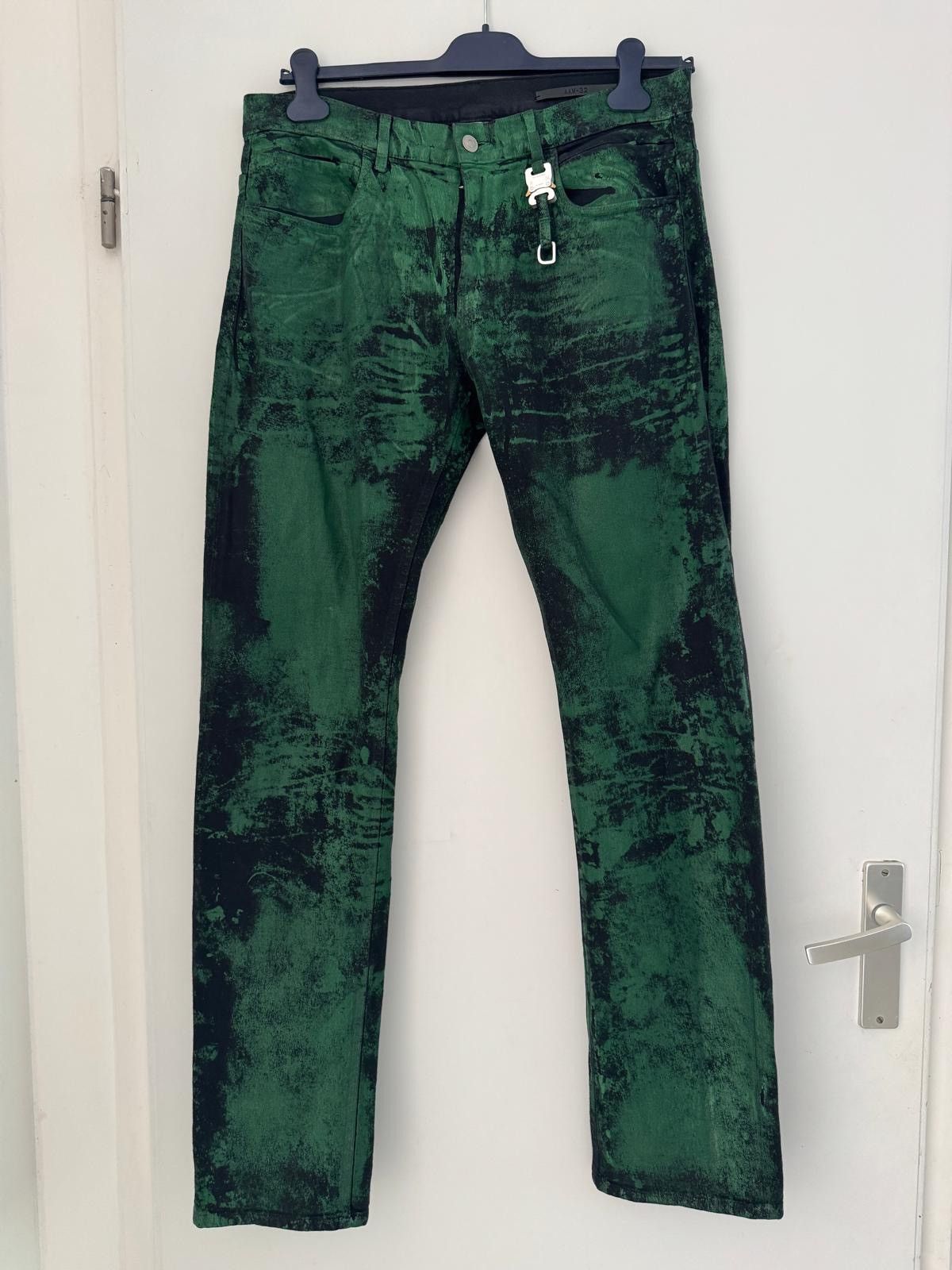 1017 ALYX 9SM 1017 ALYX 9SM Green Paint Denim Size US 32 / EU 48 - 1 Thumbnail