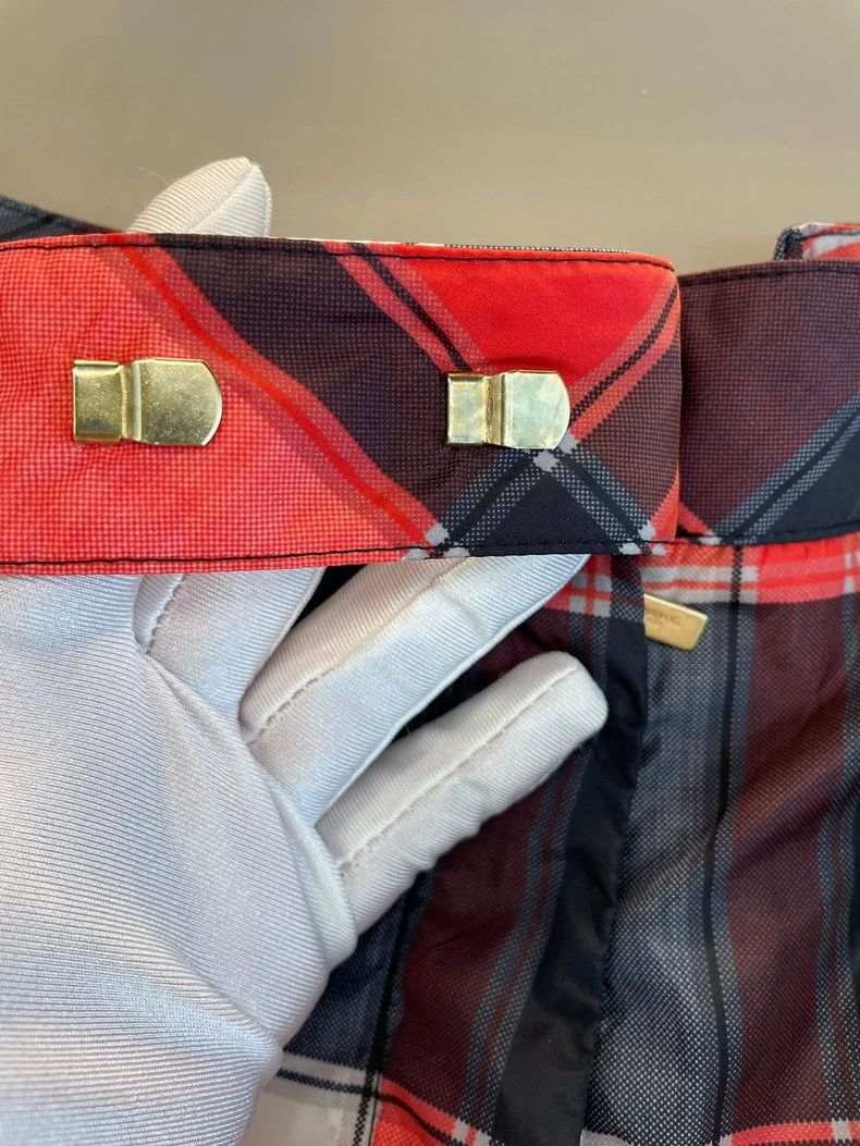 Thom Browne Thom Browne Red checkered fiber casual trousers Size 25" / US 0 / IT 36 - 8 Thumbnail