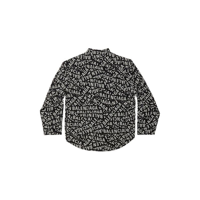 Balenciaga o1la1rc1a0226 Logo Strips Minimal Shirt Medium Black/White Size US XS / EU 42 / 0 - 2 Thumbnail