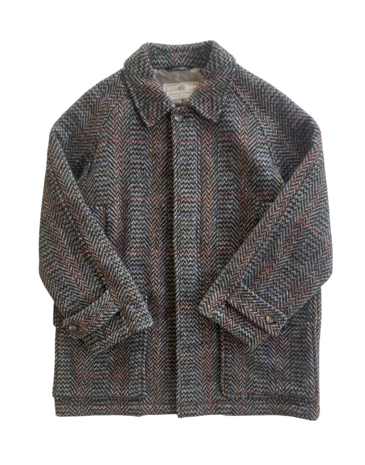Kent & Curwen Kent & Curwen Wool Herringbone Tweed Jacket Size US M / EU 48-50 / 2 - 3 Thumbnail