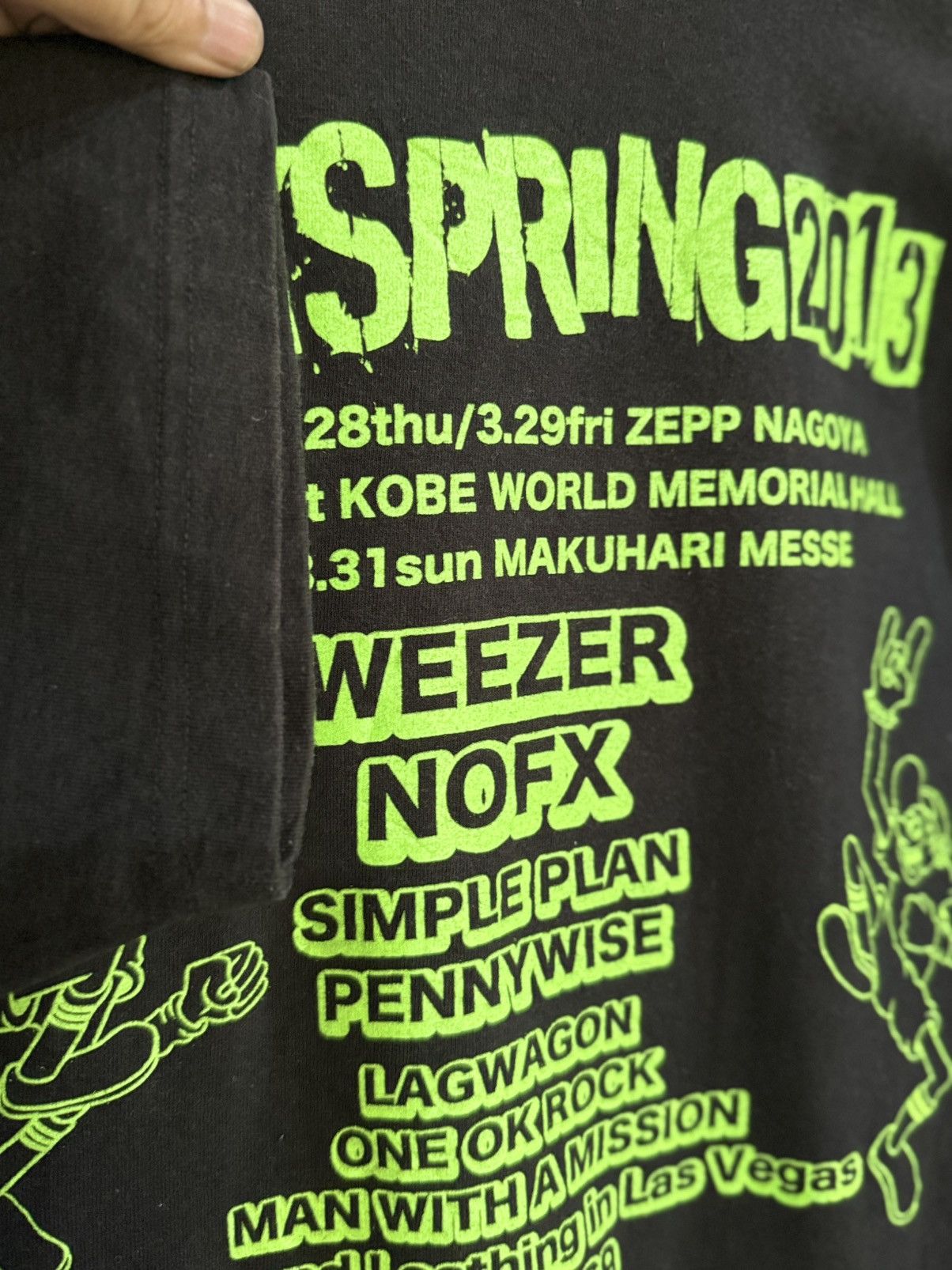 Band Tees × Vintage Vintage Simple Plan Weezer Punk Spring Tour Japan Faded Tee Size US M / EU 48-50 / 2 - 6 Thumbnail