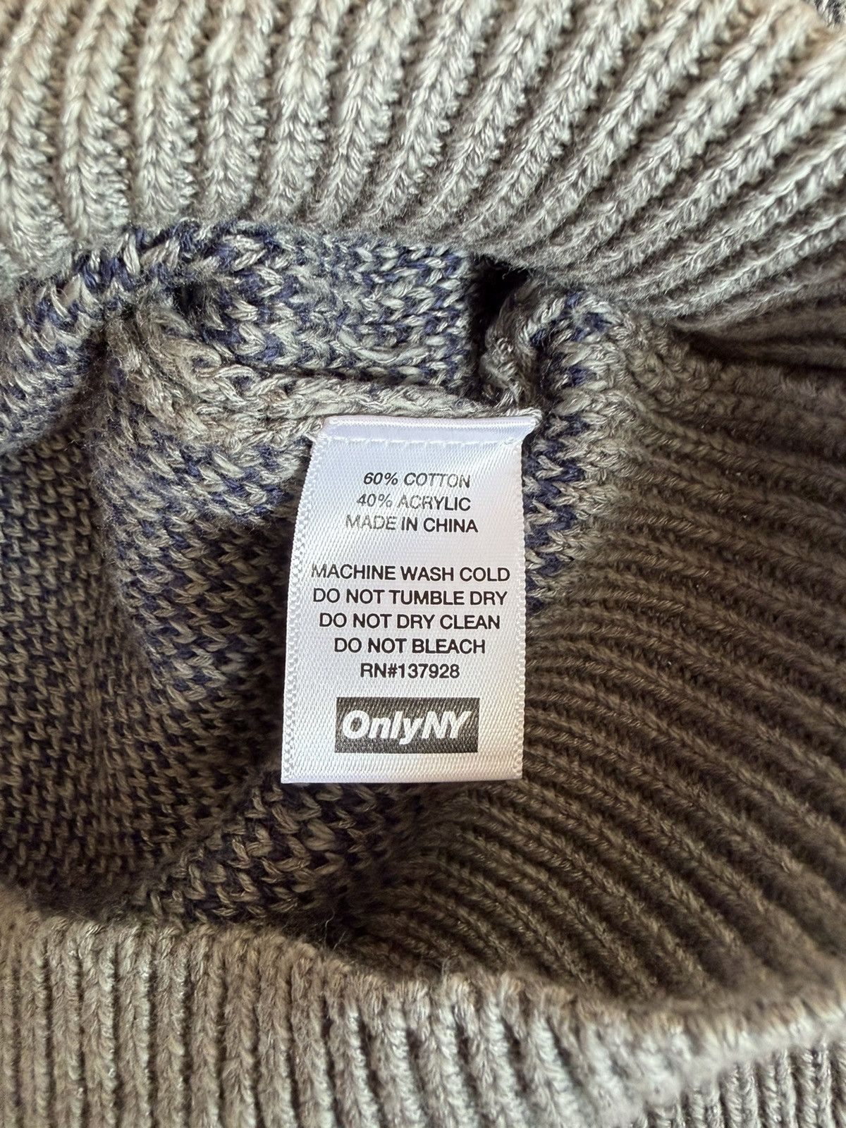 Only NY Only NY knit Sweater jumper Men Size small Green RRP $140+ Size US S / EU 44-46 / 1 - 4 Thumbnail