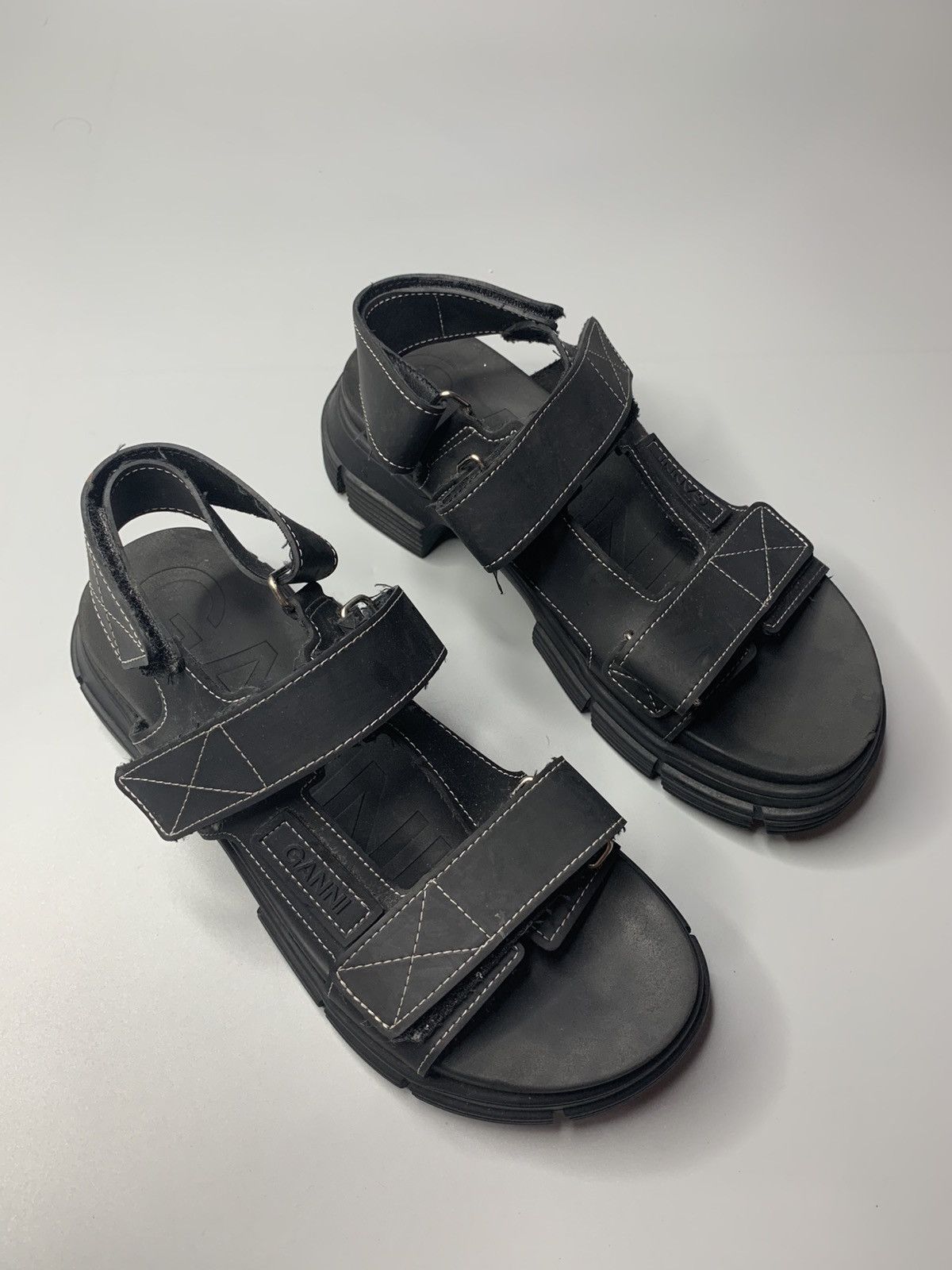 Ganni Recycled Rubber Sandals