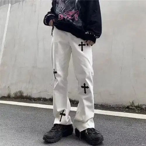 Ninth Hall punk pants with crosses Size US 32 / EU 48 - 4 Thumbnail