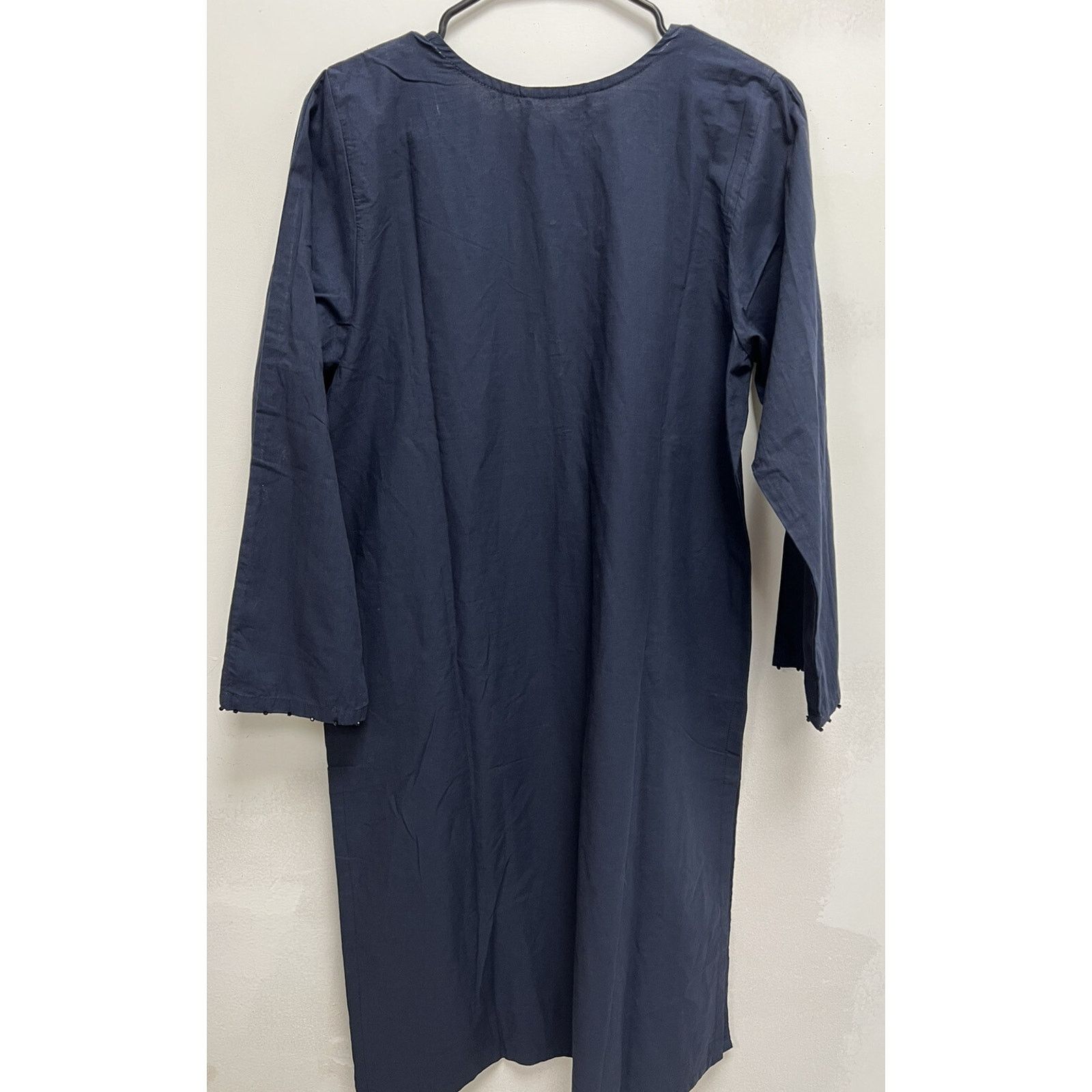 & Other Stories Beechtree Embroidered Shirt Navy Size 10 Women Dress A000651 Size L / US 10 / IT 46 - 8 Thumbnail