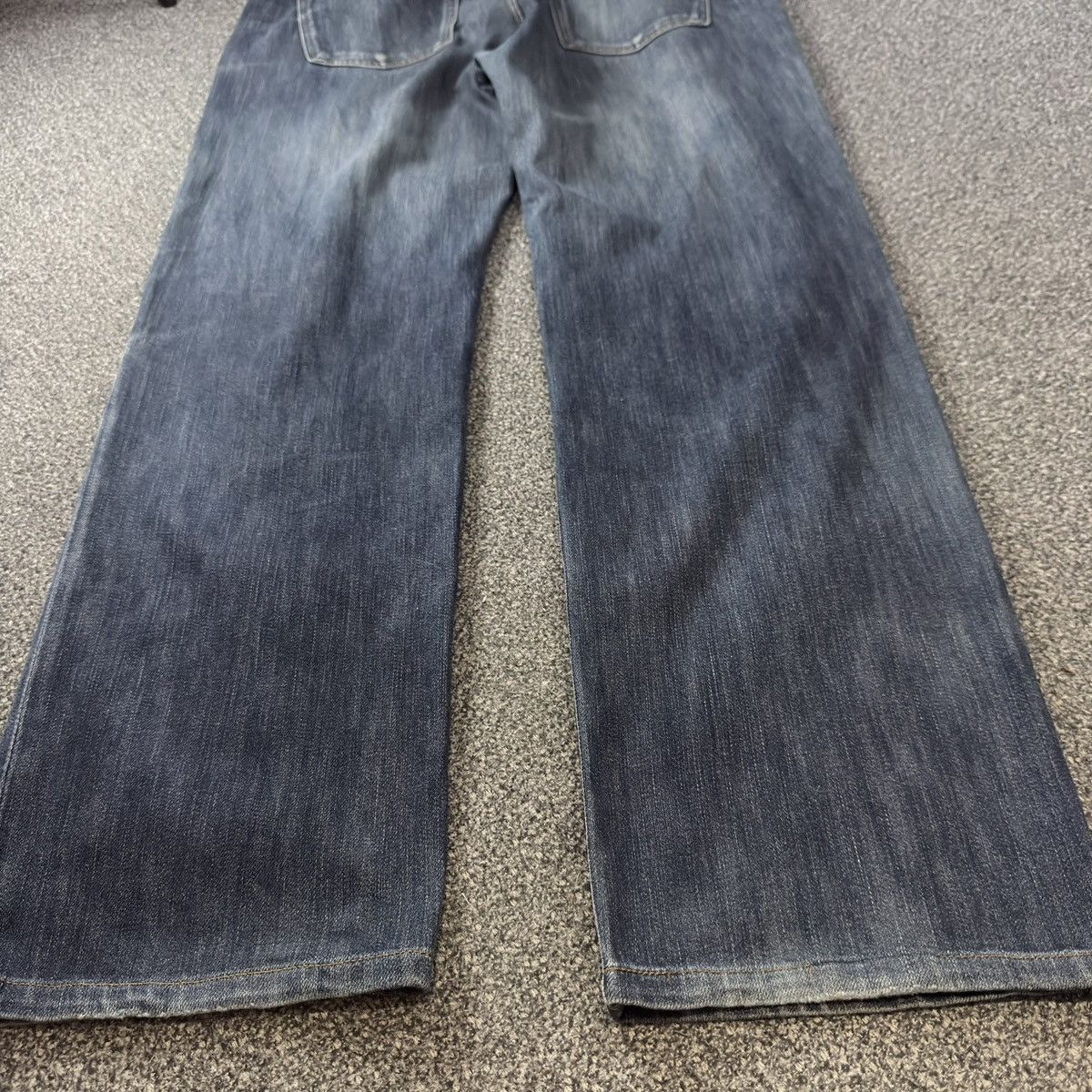 Jun Takahashi Vintage Archive Japanese Denim Uniqlo Natural Fit Wideleg Size US 36 / EU 52 - 10 Thumbnail