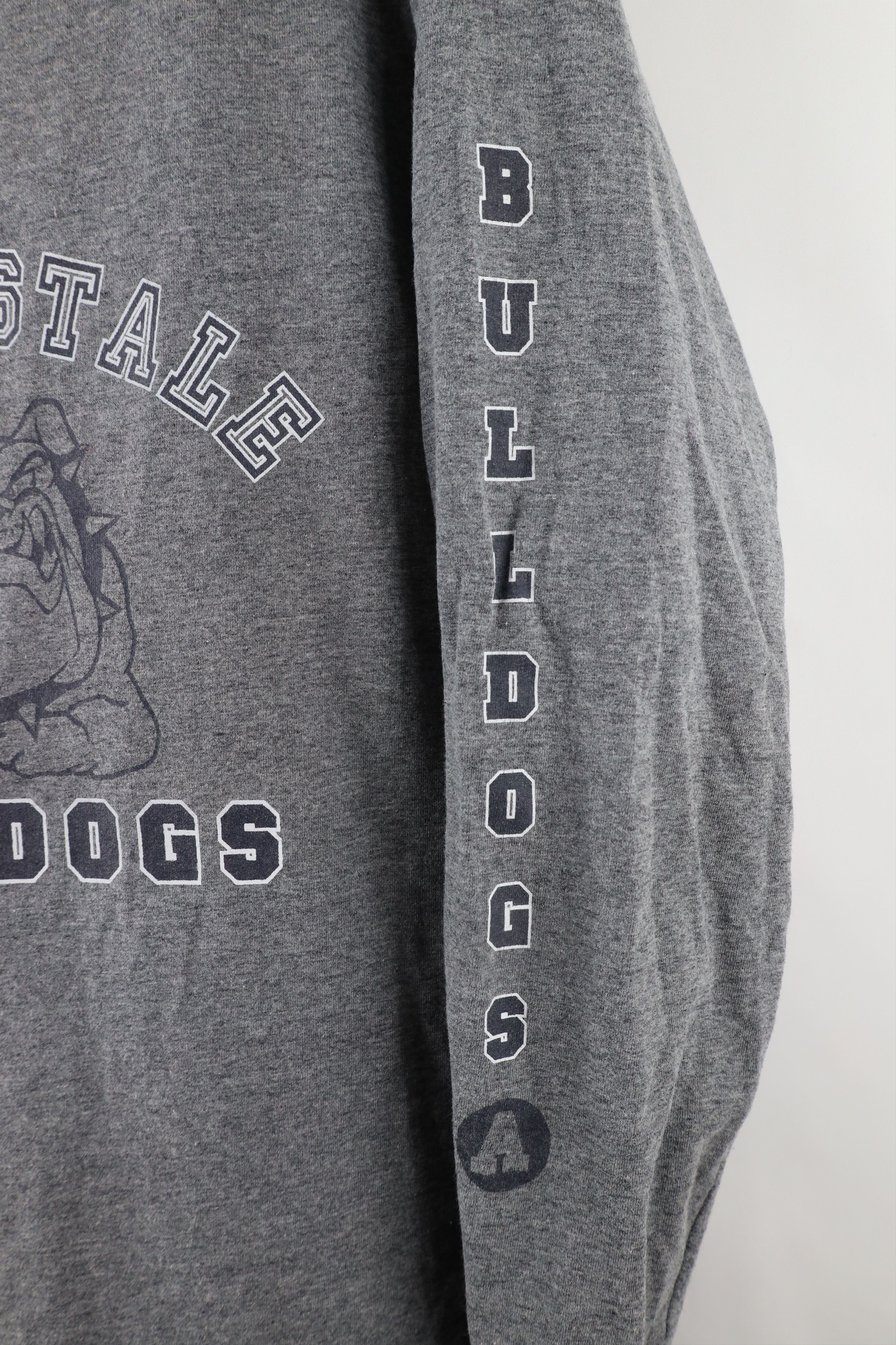 Aeropostale × Vintage Vintage 90s Aeropostale Spell Bulldogs Long Sleeve T-Shirt Size US M / EU 48-50 / 2 - 4 Thumbnail