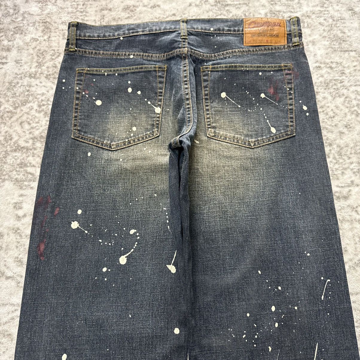 Oshkosh Vintage Oshkosh Paint Splatter Mud Wash Loose Jeans Size US 34 / EU 50 - 9 Thumbnail