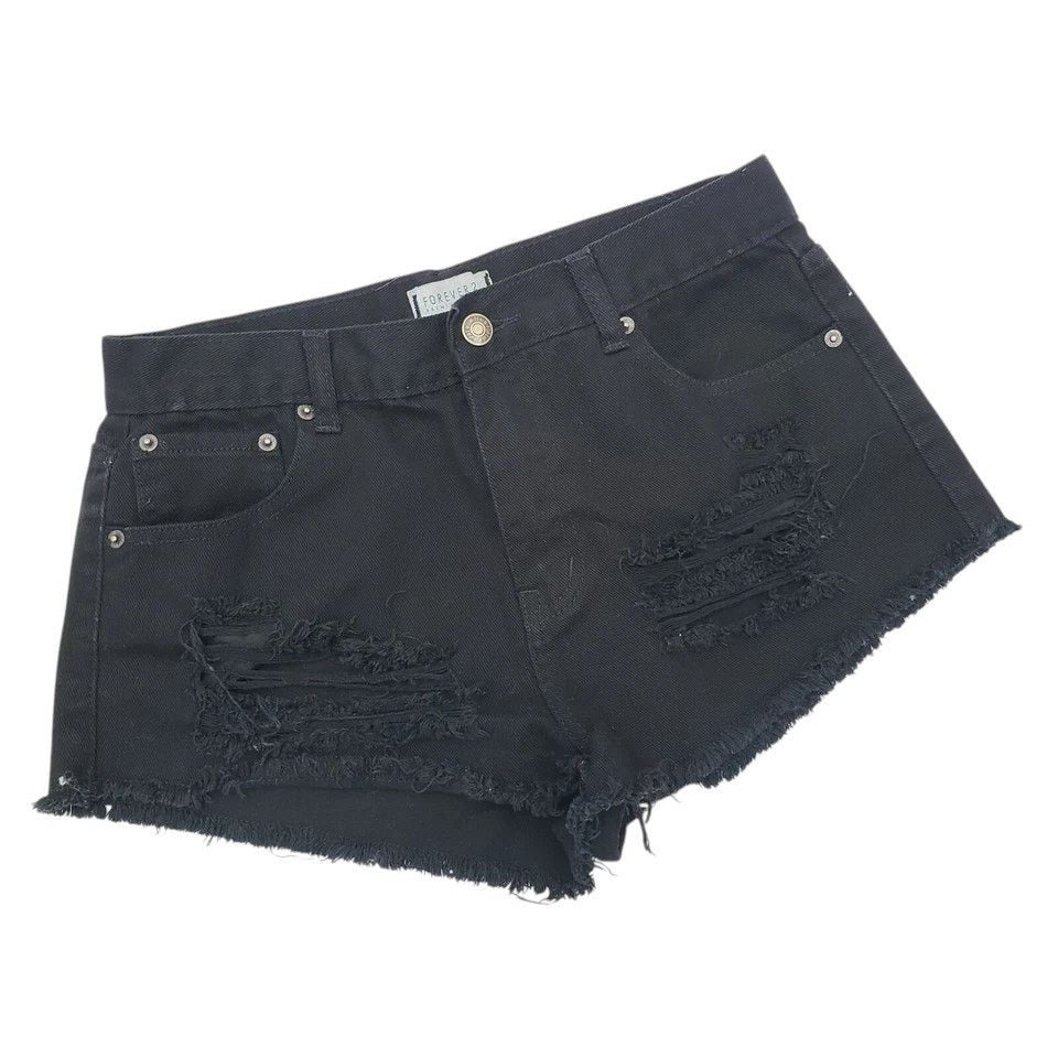 Forever 21 Forever 21 Premium Denim Jeans Shorts Frayed Cutoff 28 Size 28" / US 6 / IT 42 - 4 Thumbnail
