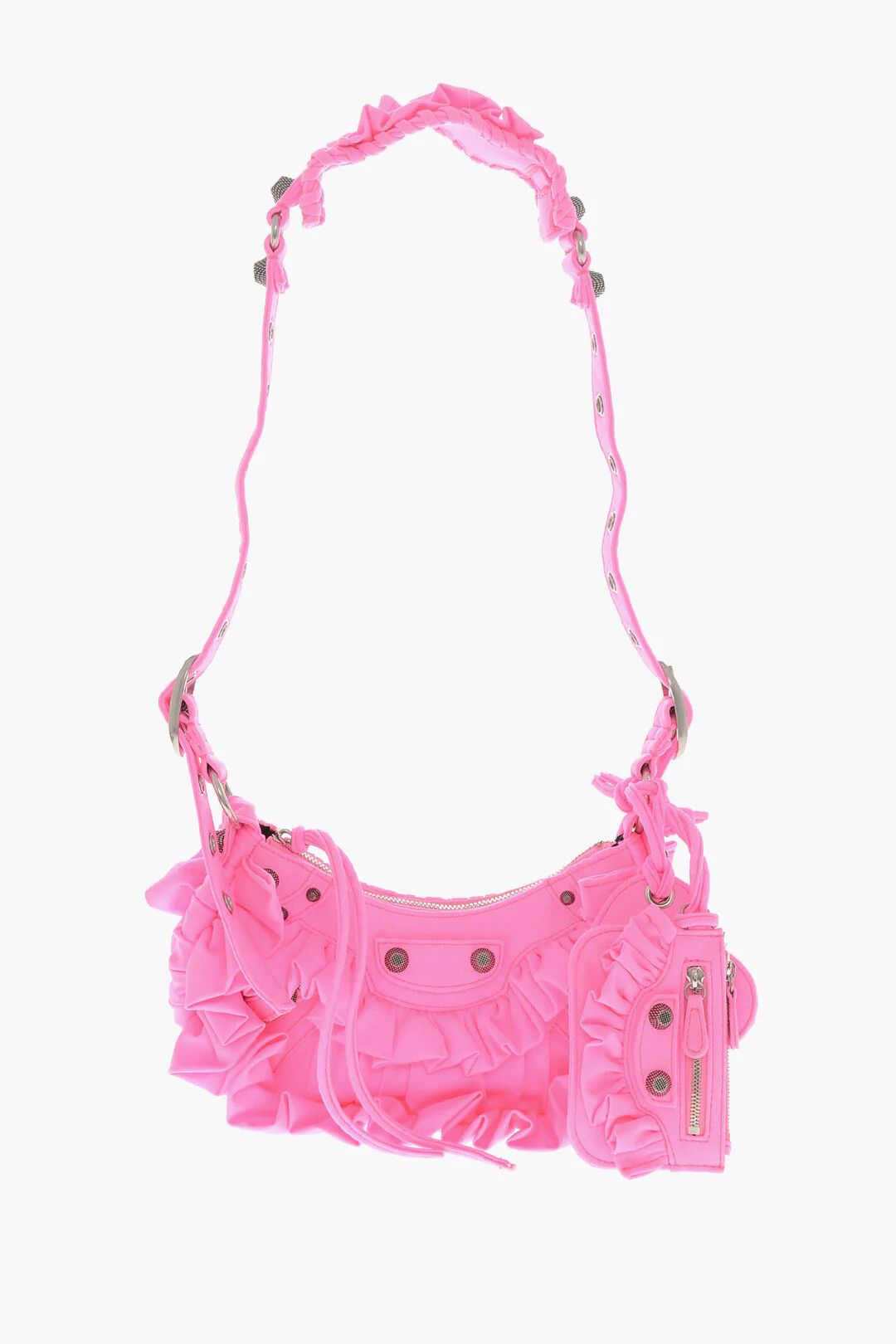 Balenciaga og1mm0326 Size: OS / Fabric Shoulder Bag in Pink Size ONE SIZE - 1 Thumbnail
