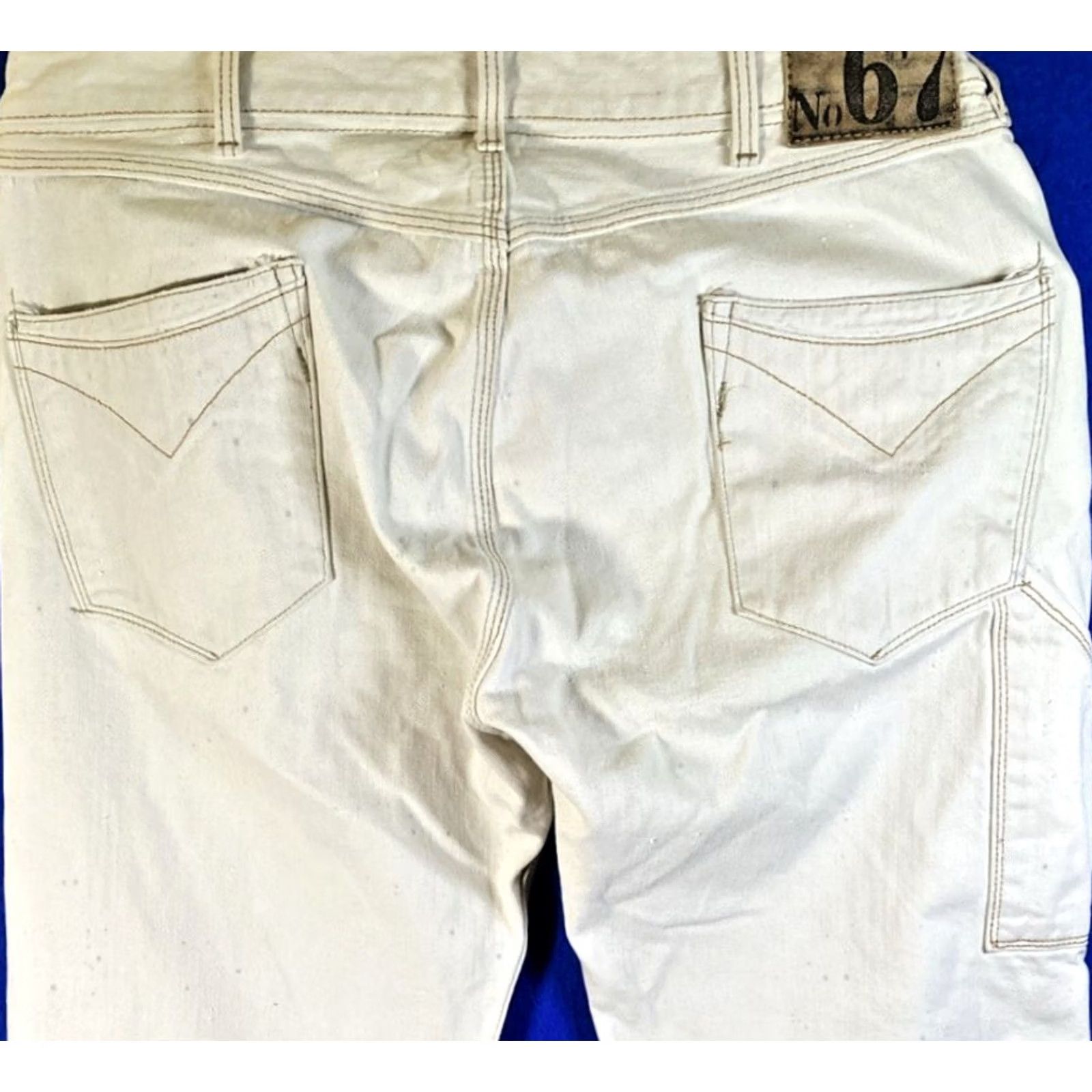 Polo Ralph Lauren Polo Ralph Lauren Jeans Mens 32 x 32 Beige Straight Paint Splatter Button Fly No 67 Kelly Jean Co Size US XS / EU 42 / 0 - 5 Thumbnail