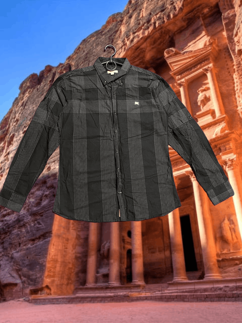 Burberry luxury print shirt Burberry Brit Vintage Y2K streetwear Size US XXL / EU 58 / 5 - 1 Thumbnail
