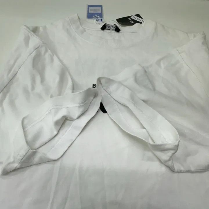 Balenciaga Balenciaga Balenciaga Crew Neck White Short Sleeve TShirt Size US L / EU 52-54 / 3 - 2 Thumbnail