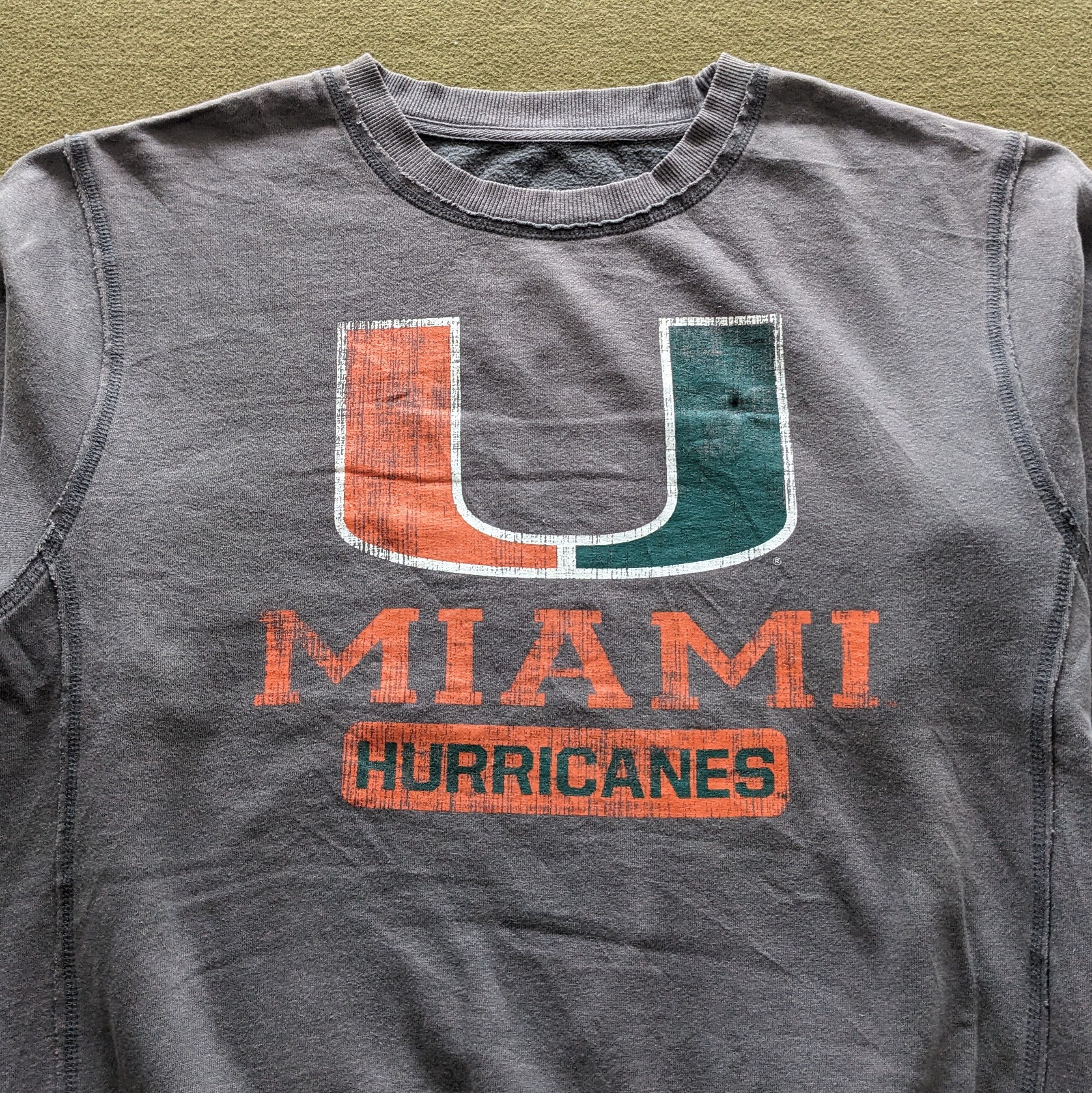 NFL Vintage MIAMI HURRICANES NFL American Football Sweatshirt Size US M / EU 48-50 / 2 - 2 Thumbnail