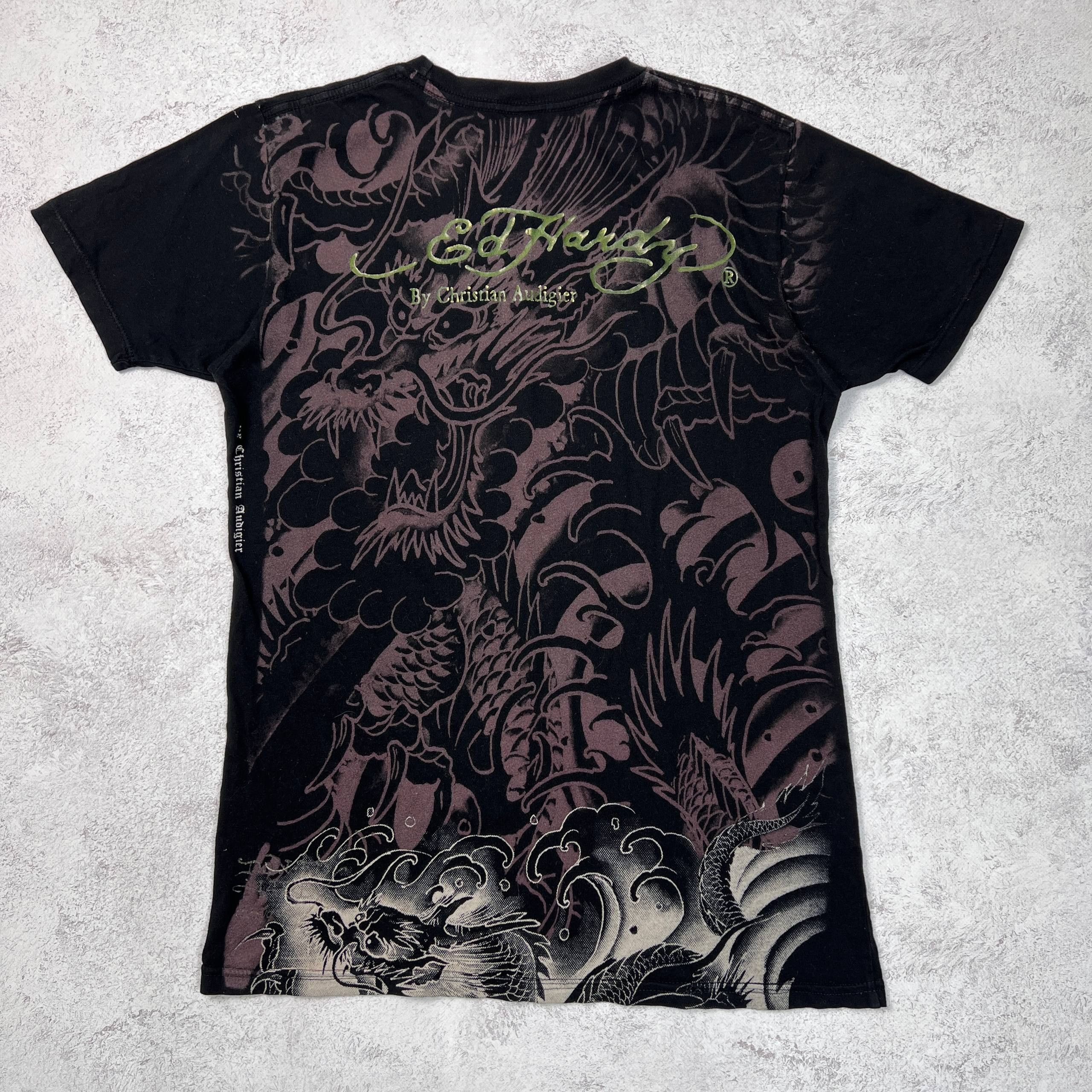Ed Hardy Ed Hardy by Christian Audigier T-Shirt Dragon Tattoo Print Size US S / EU 44-46 / 1 - 9 Thumbnail