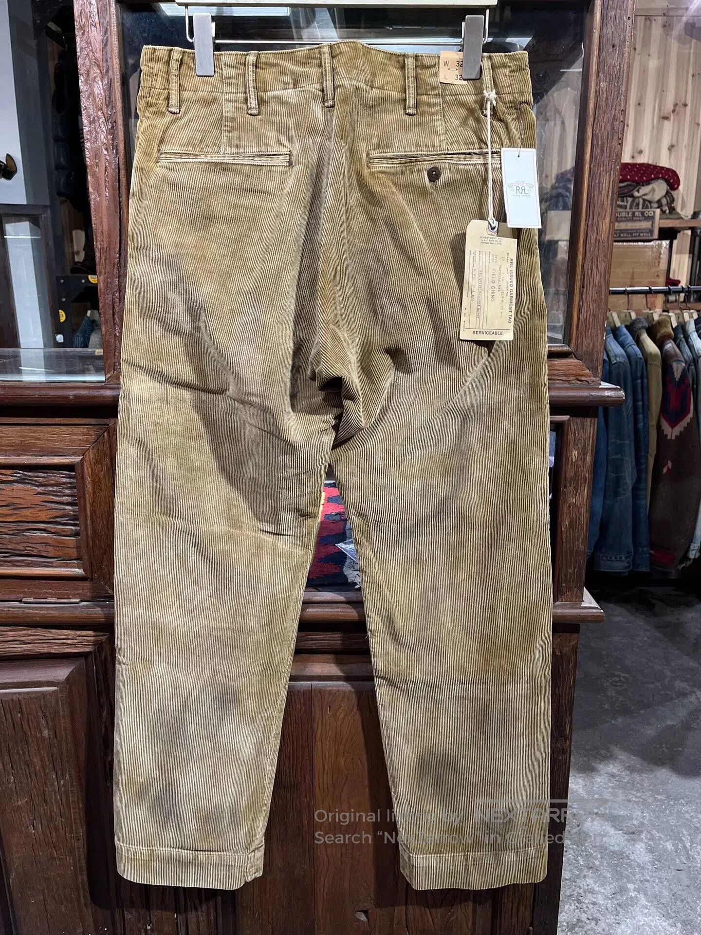 RRL Ralph Lauren Vintage Corduroy Patchwork Casual Pants. Size US 32 / EU 48 - 2 Thumbnail